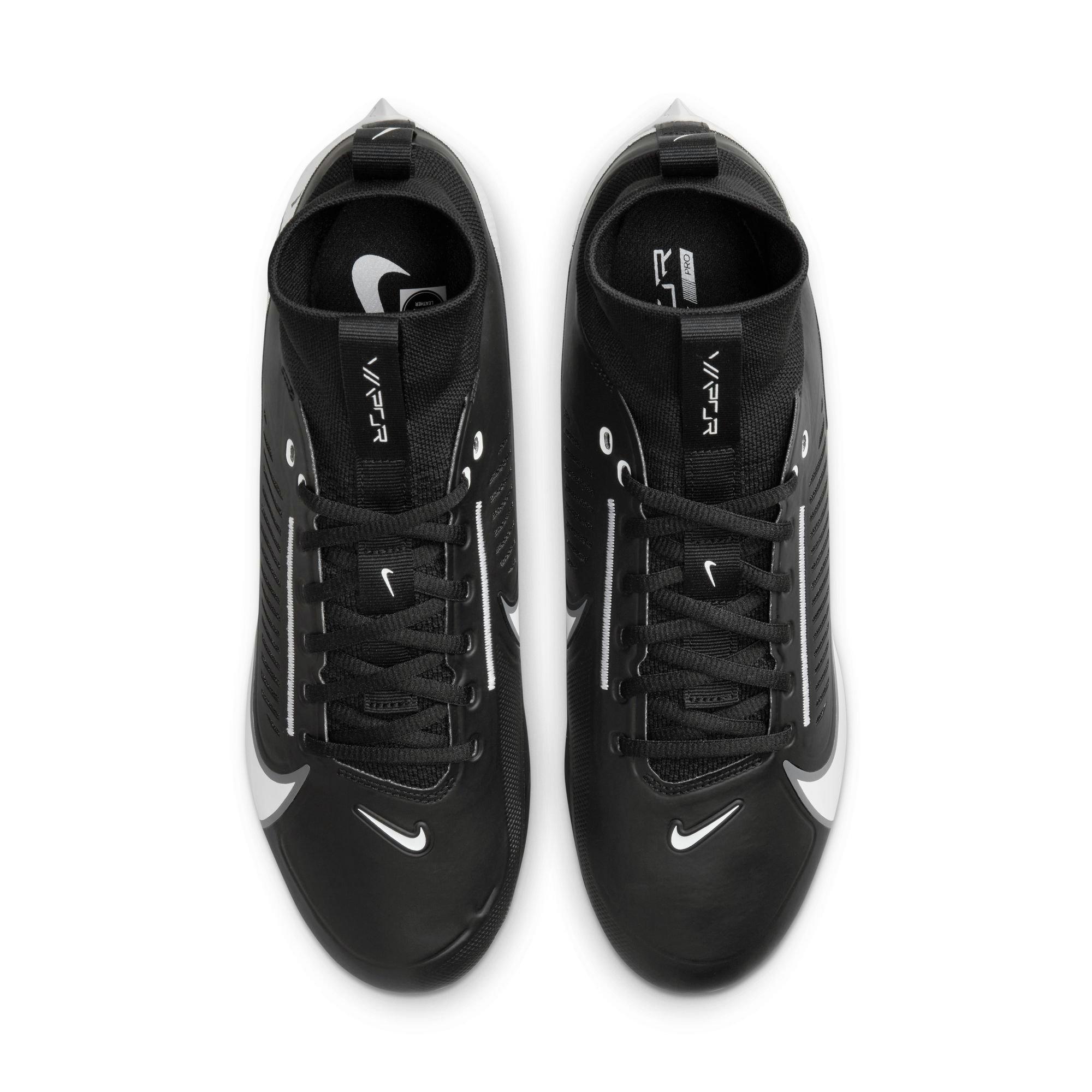 Nike Vapor Edge Pro 360 2 "Black/White" Men's Football Cleat - BLACK/WHITE Thumbnail View 7