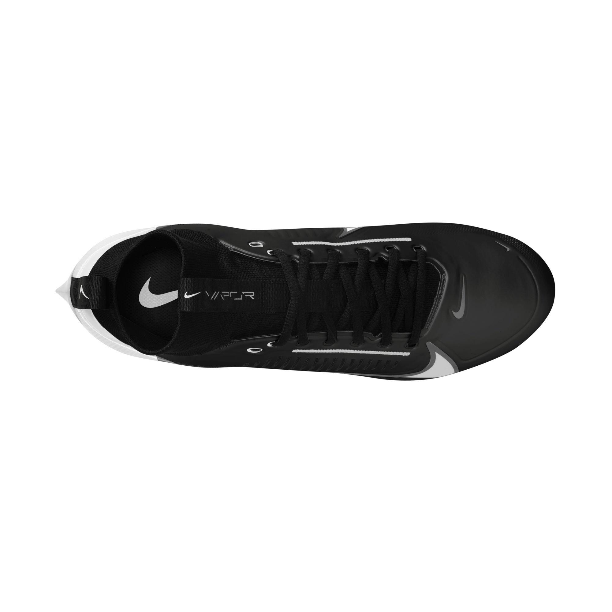 Nike Vapor Edge Pro 360 2 "Black/White" Men's Football Cleat - BLACK/WHITE Thumbnail View 8