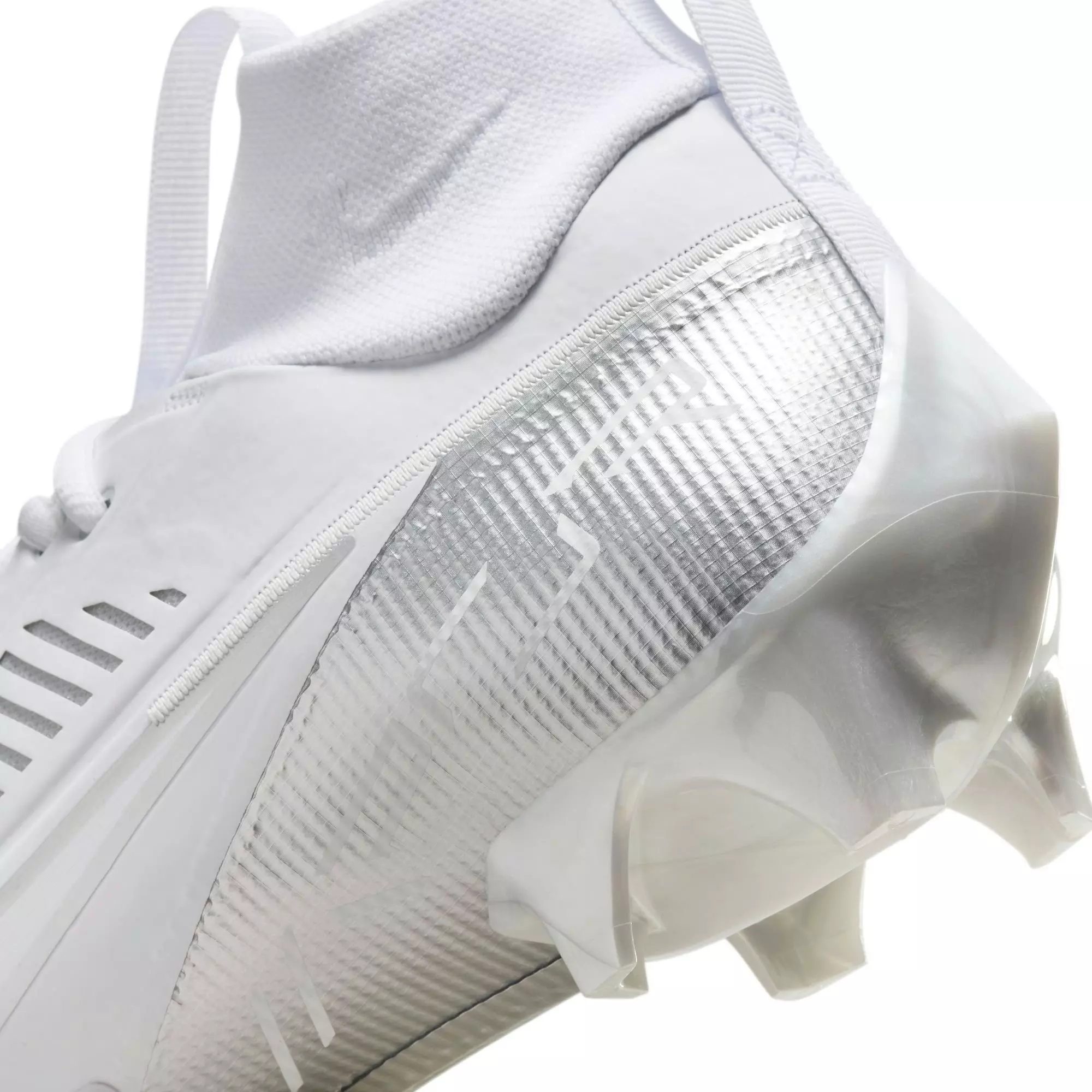 Nike Vapor Edge Pro 360 2 "White/Metallic Silver" Men's Football Cleat - WHITE/SILVER