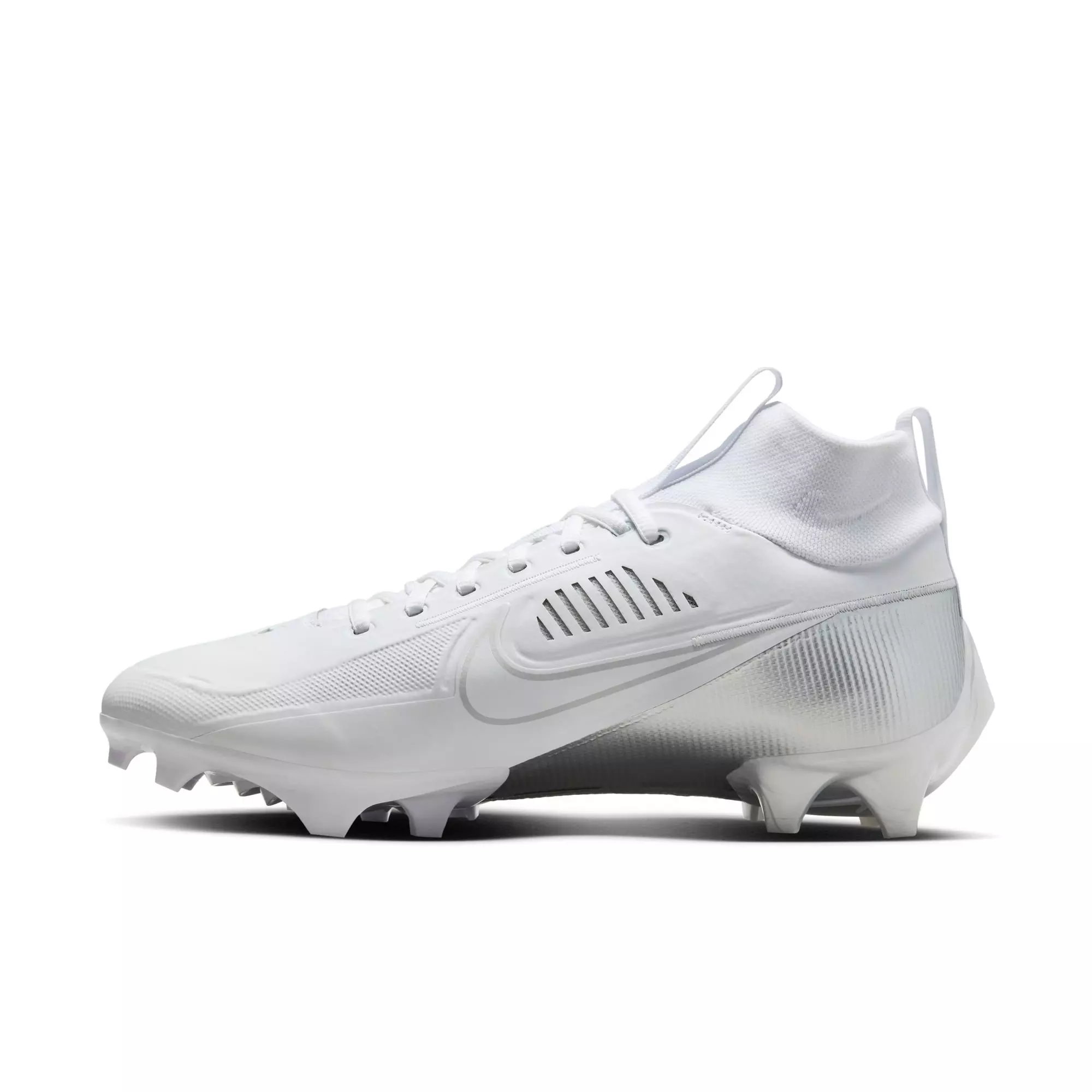 Nike Vapor Edge Pro 360 2 "White/Metallic Silver" Men's Football Cleat - WHITE/SILVER