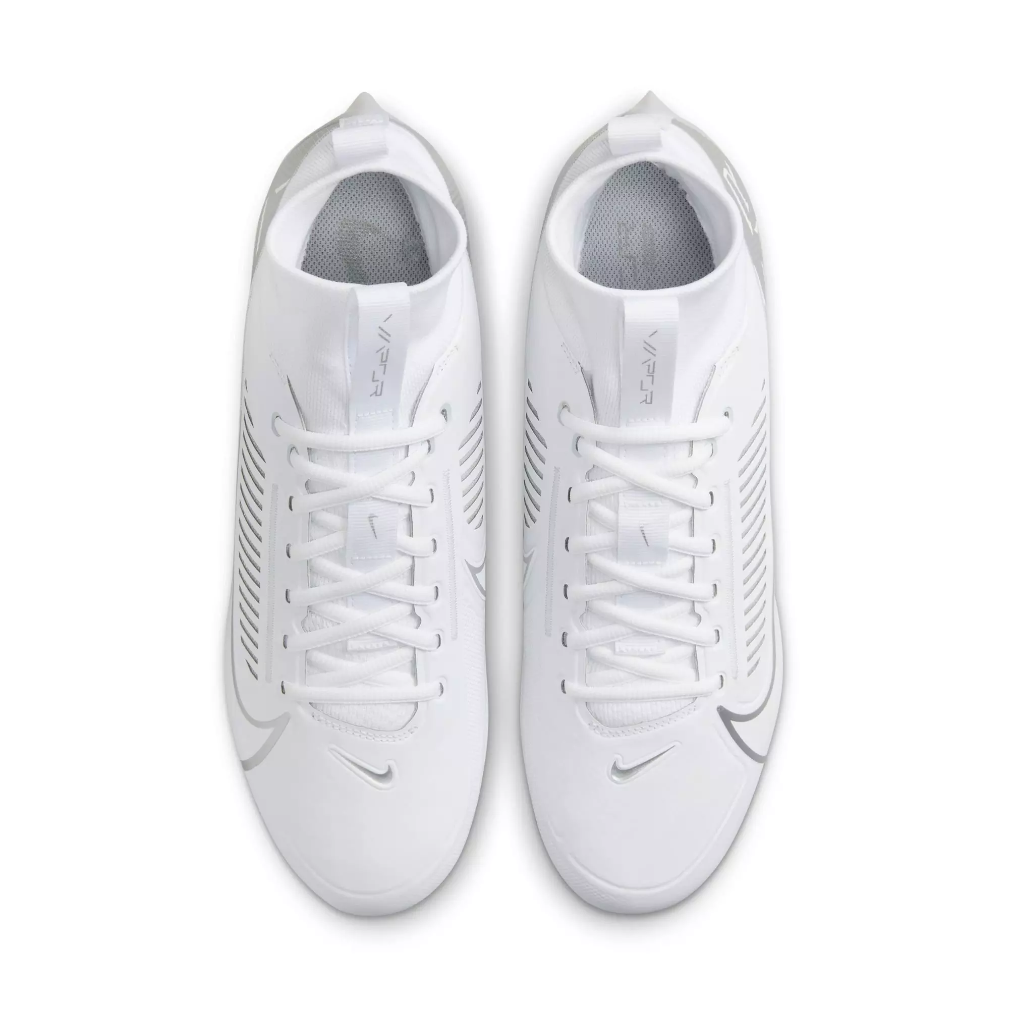 Nike Vapor Edge Pro 360 2 "White/Metallic Silver" Men's Football Cleat - WHITE/SILVER
