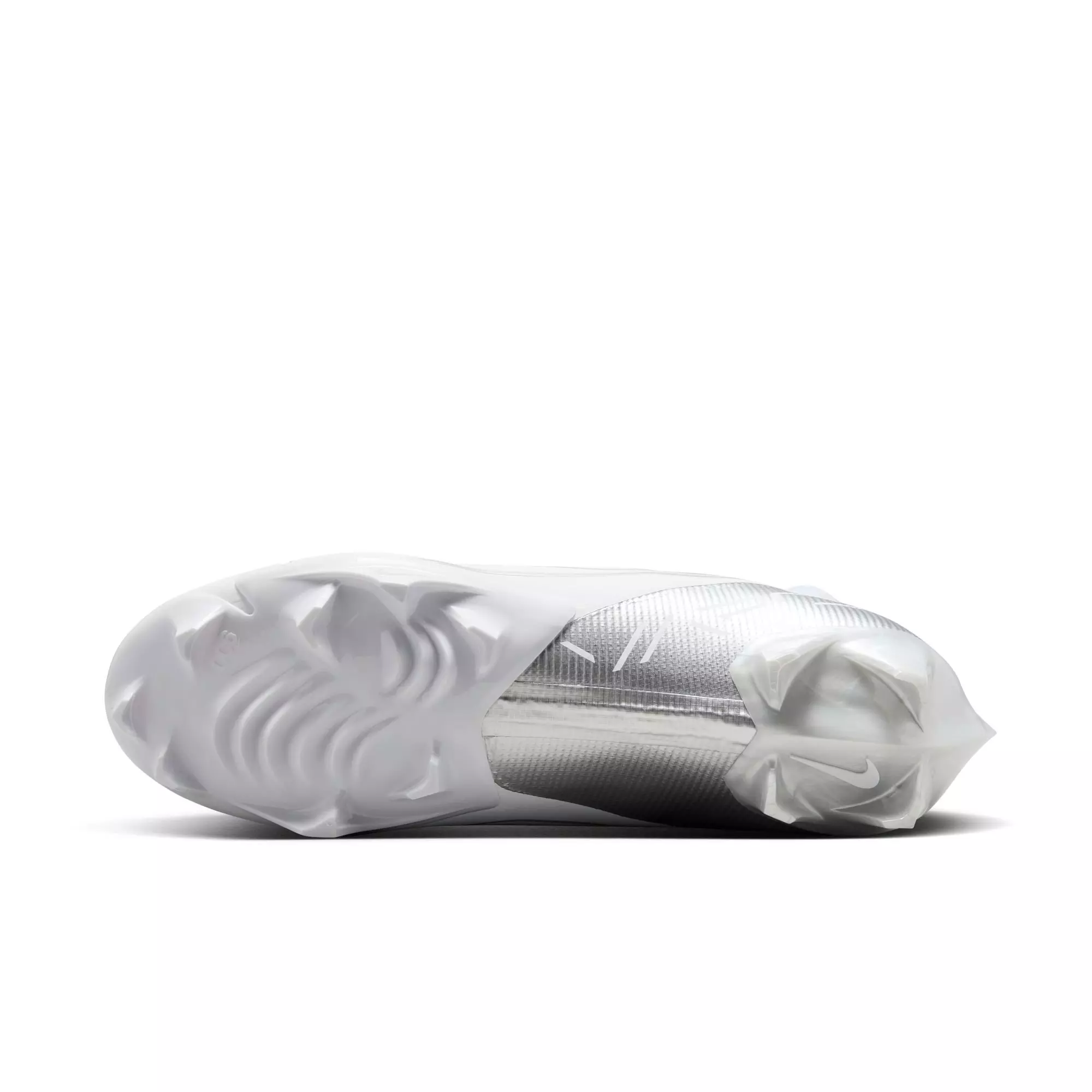 Nike Vapor Edge Pro 360 2 "White/Metallic Silver" Men's Football Cleat - WHITE/SILVER