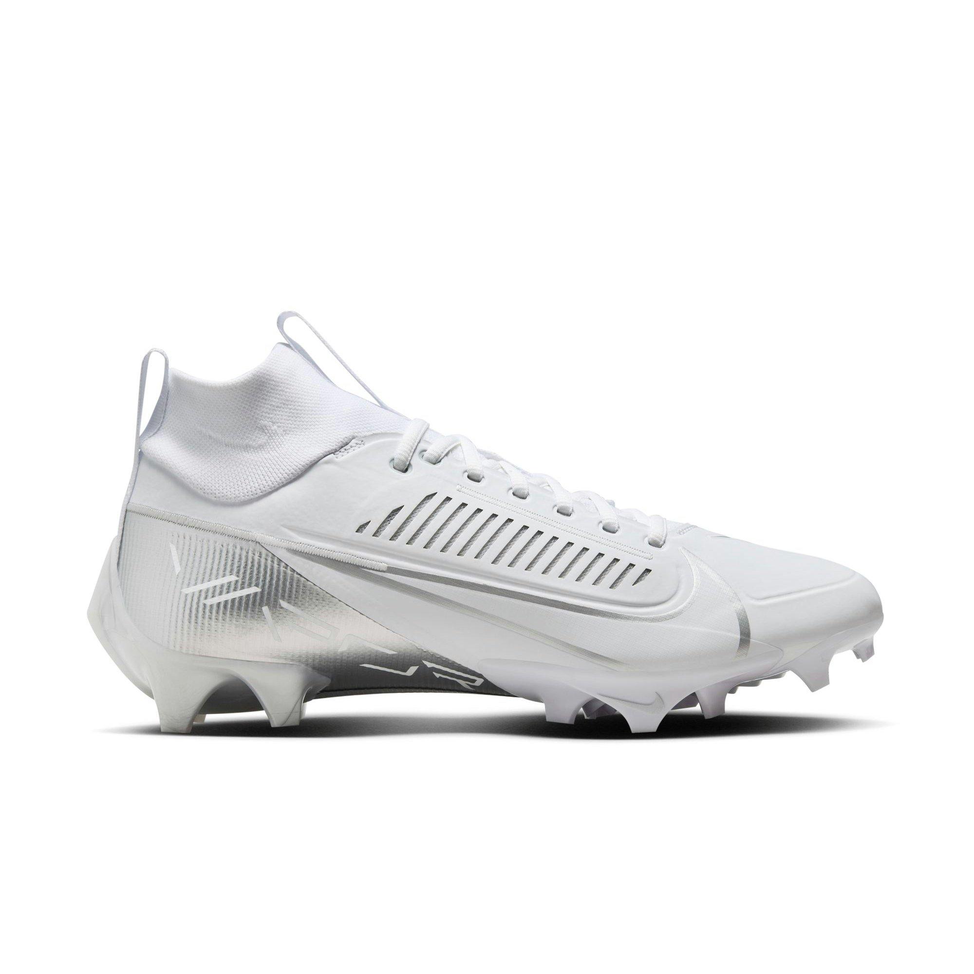 Nike Vapor Edge Pro 360 2 "White/Metallic Silver" Men's Football Cleat - WHITE/SILVER Thumbnail View 1