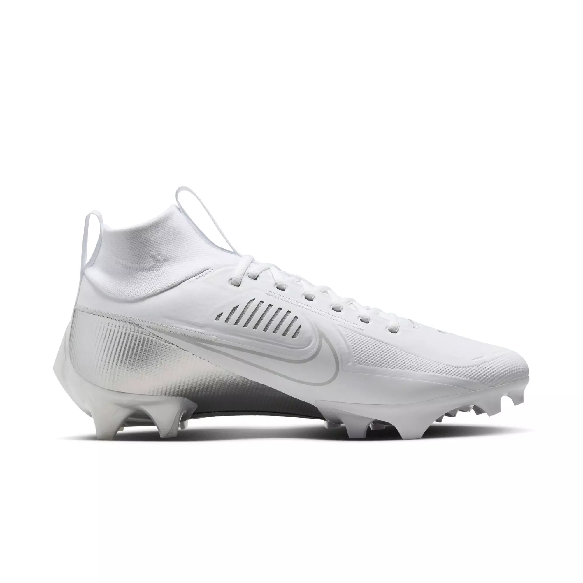 Nike Vapor Edge Pro 360 2 "White/Metallic Silver" Men's Football Cleat - WHITE/SILVER