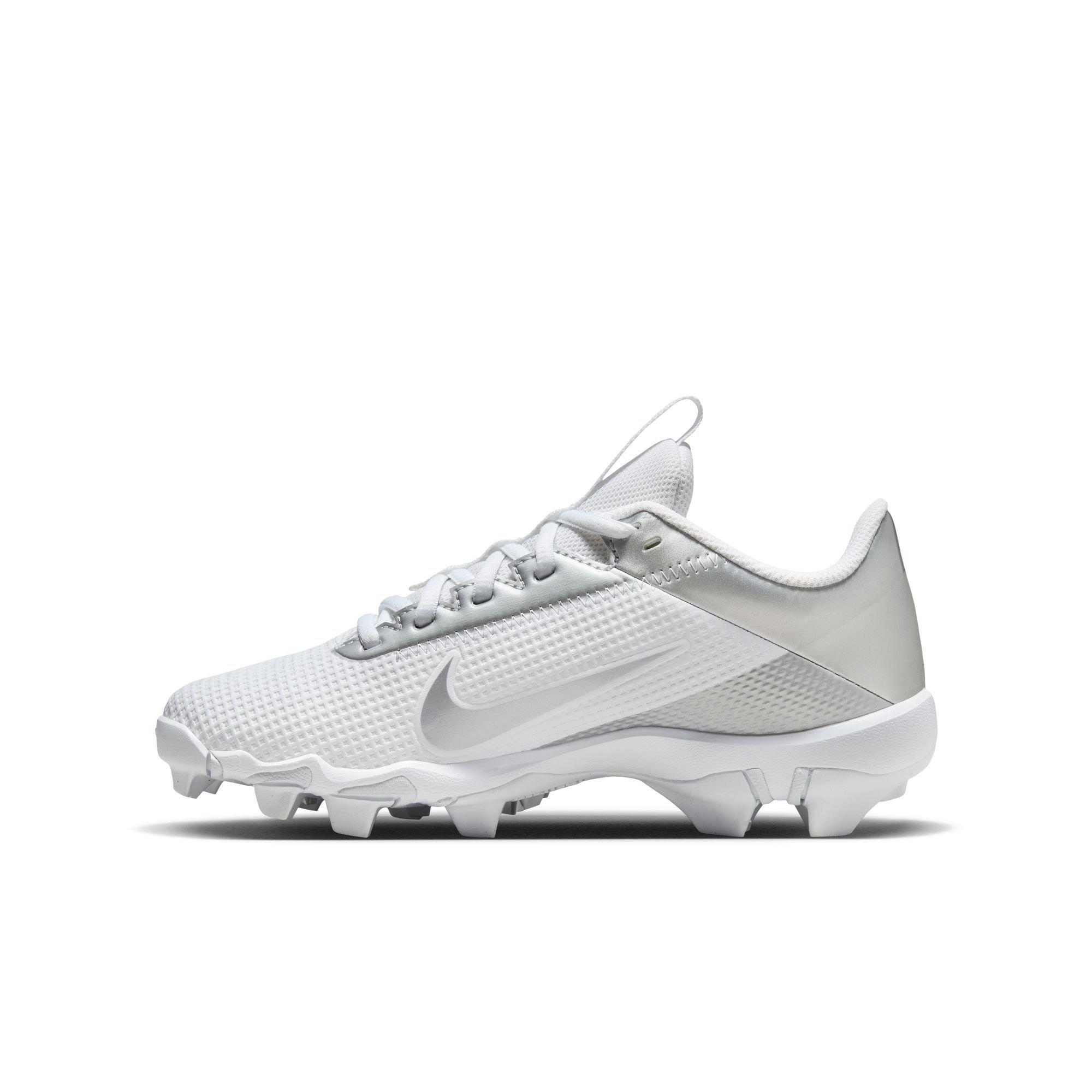 Nike Vapor Edge Shark 2  Preschool Boys' "White/Metallic Silver" Football Cleat