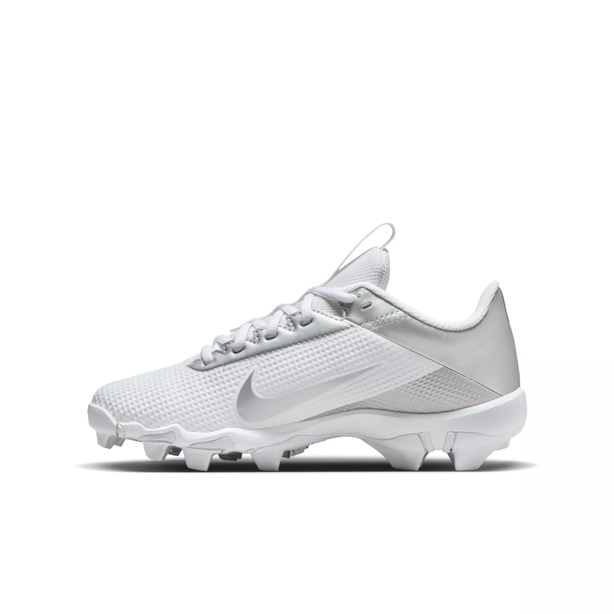 Nike Vapor Edge Shark 2 "White/Metallic Silver" Preschool Boys' Football Cleat - WHITE/SILVER