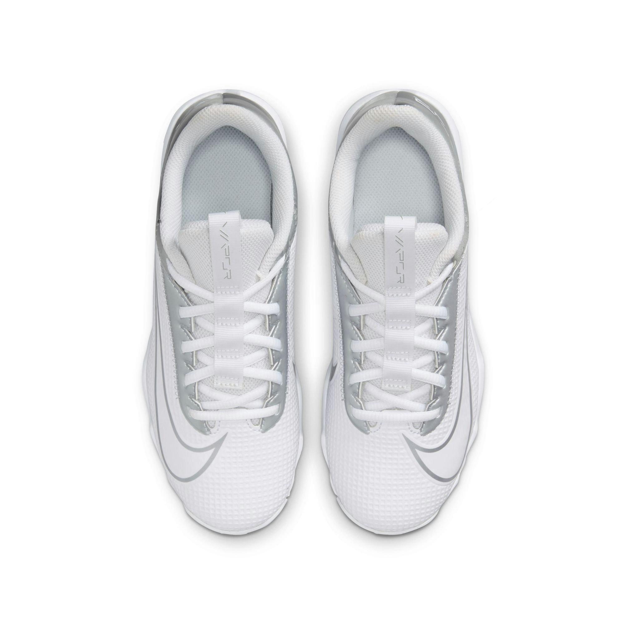Nike Vapor Edge Shark 2  Preschool Boys' "White/Metallic Silver" Football Cleat