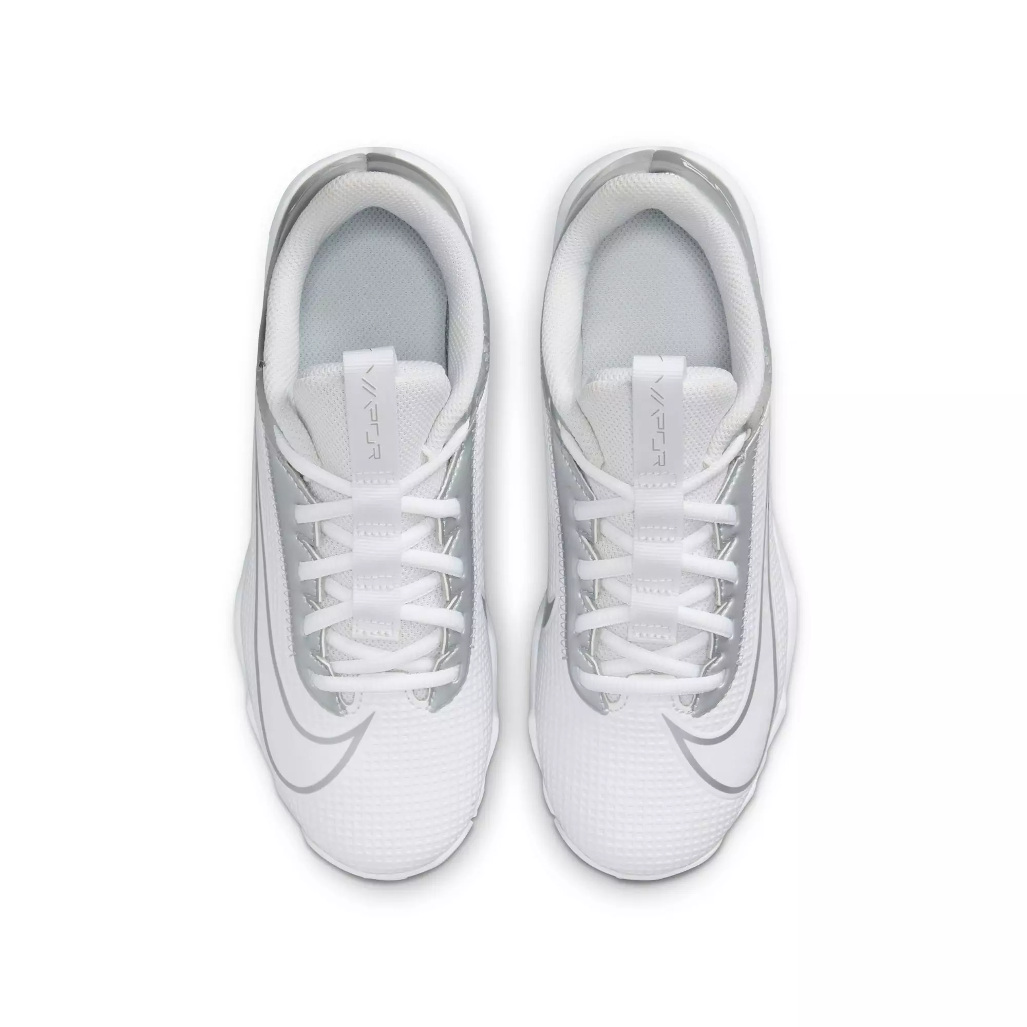 Nike Vapor Edge Shark 2 "White/Metallic Silver" Preschool Boys' Football Cleat - WHITE/SILVER