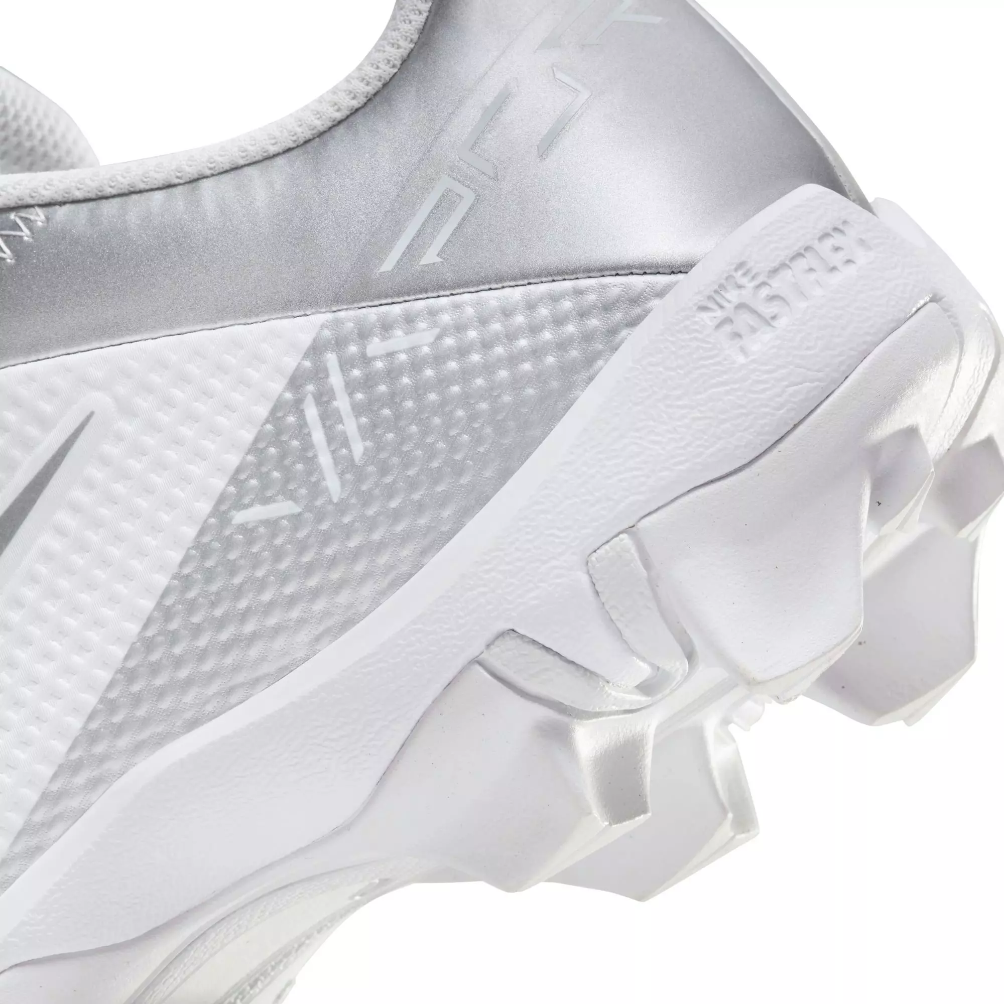 Nike Vapor Edge Shark 2 "White/Metallic Silver" Preschool Boys' Football Cleat - WHITE/SILVER