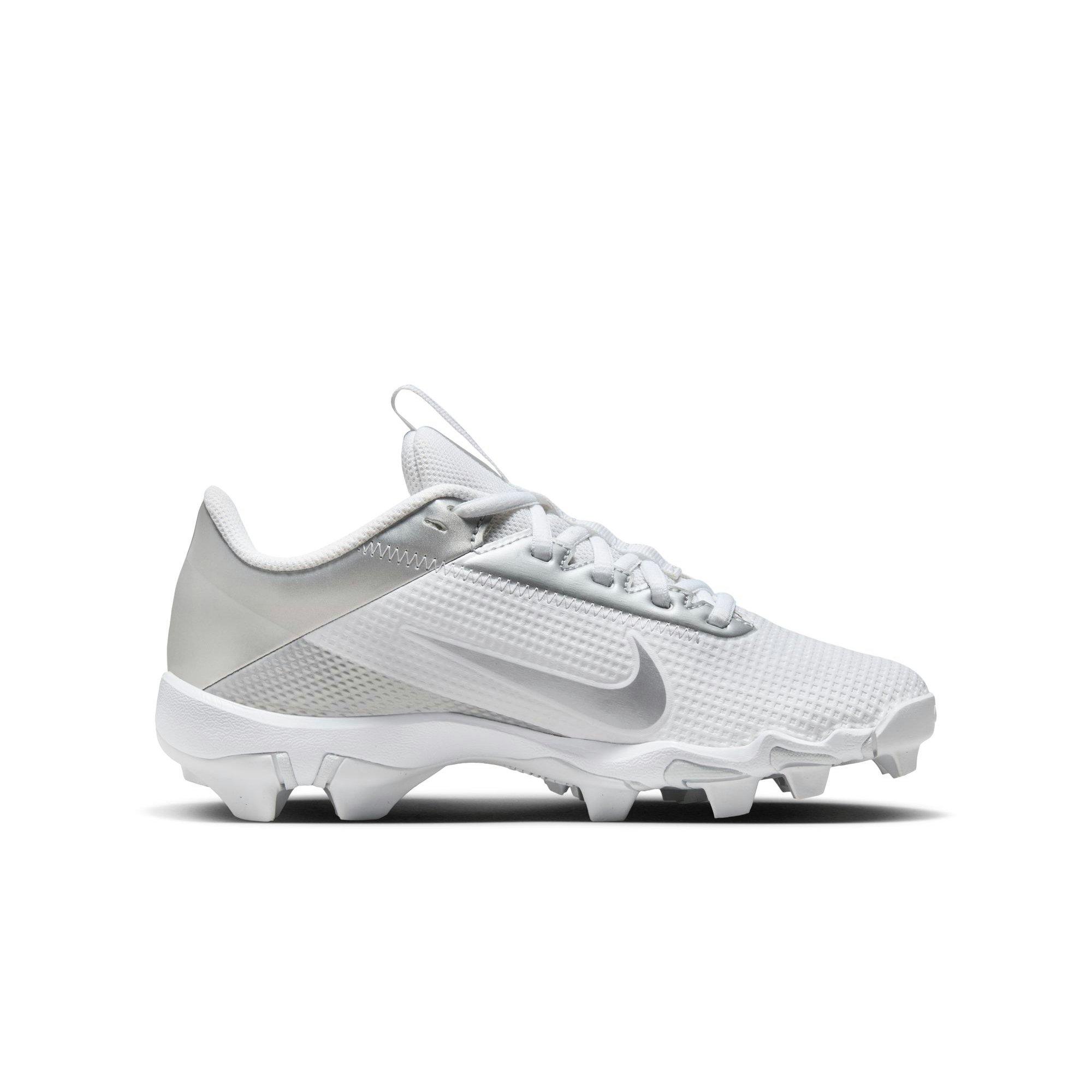 Nike Vapor Edge Shark 2  Preschool Boys' "White/Metallic Silver" Football Cleat