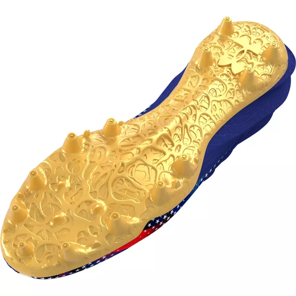 Under Armour Blur Smoke 2.0 MC "USA" Men's Football Cleat - BLUE/GOLD