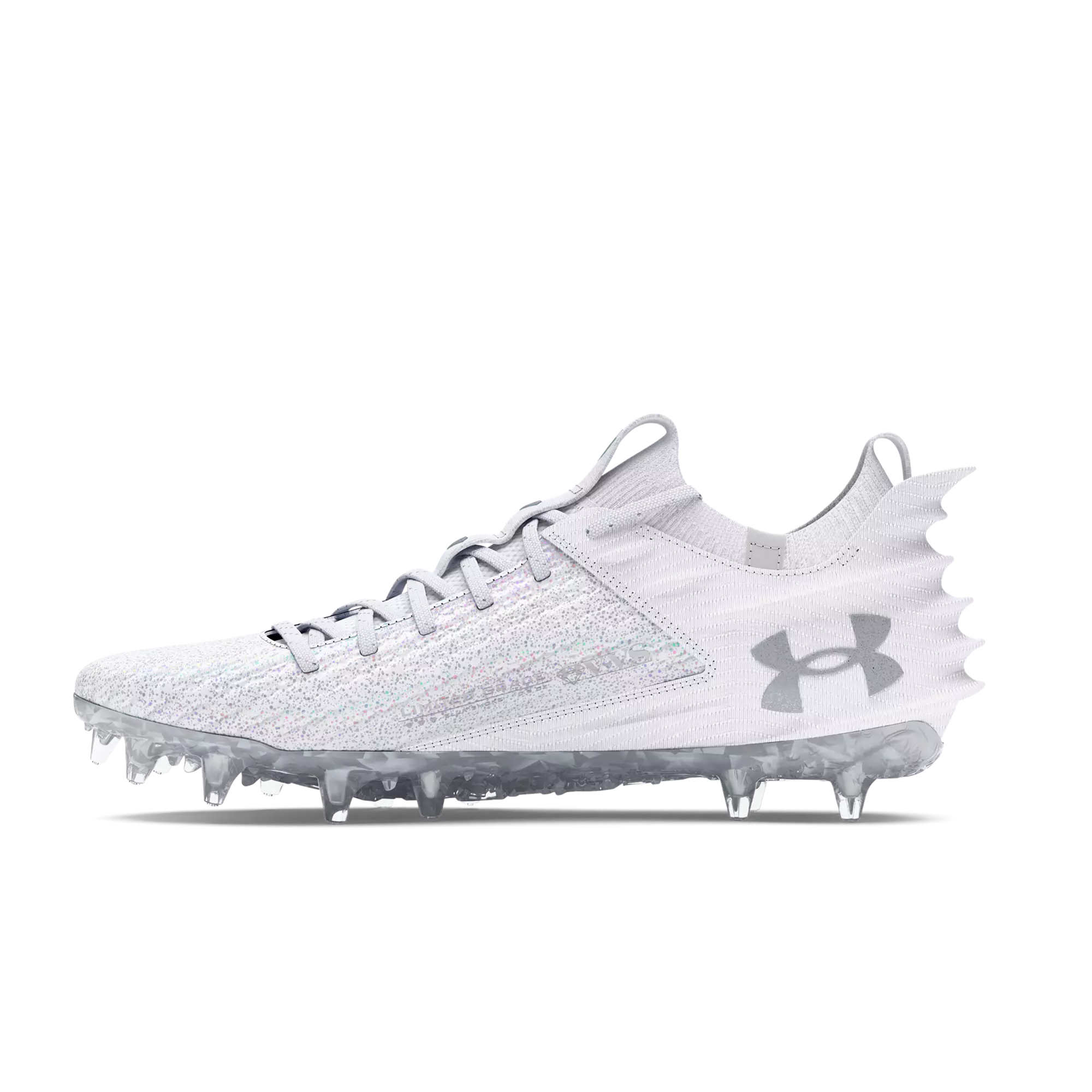 Under Armour Blur Smoke 2.0 VVS "White/Silver" Men's Football Cleat - WHITE/SILVER