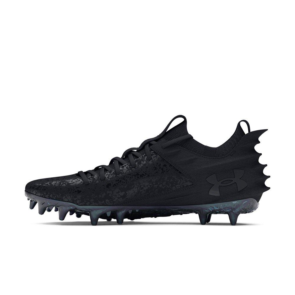 Under Armour Blur Smoke 2.0 MC "Black/Grey" Men's Football Cleat - BLACK/GREY Thumbnail View 2