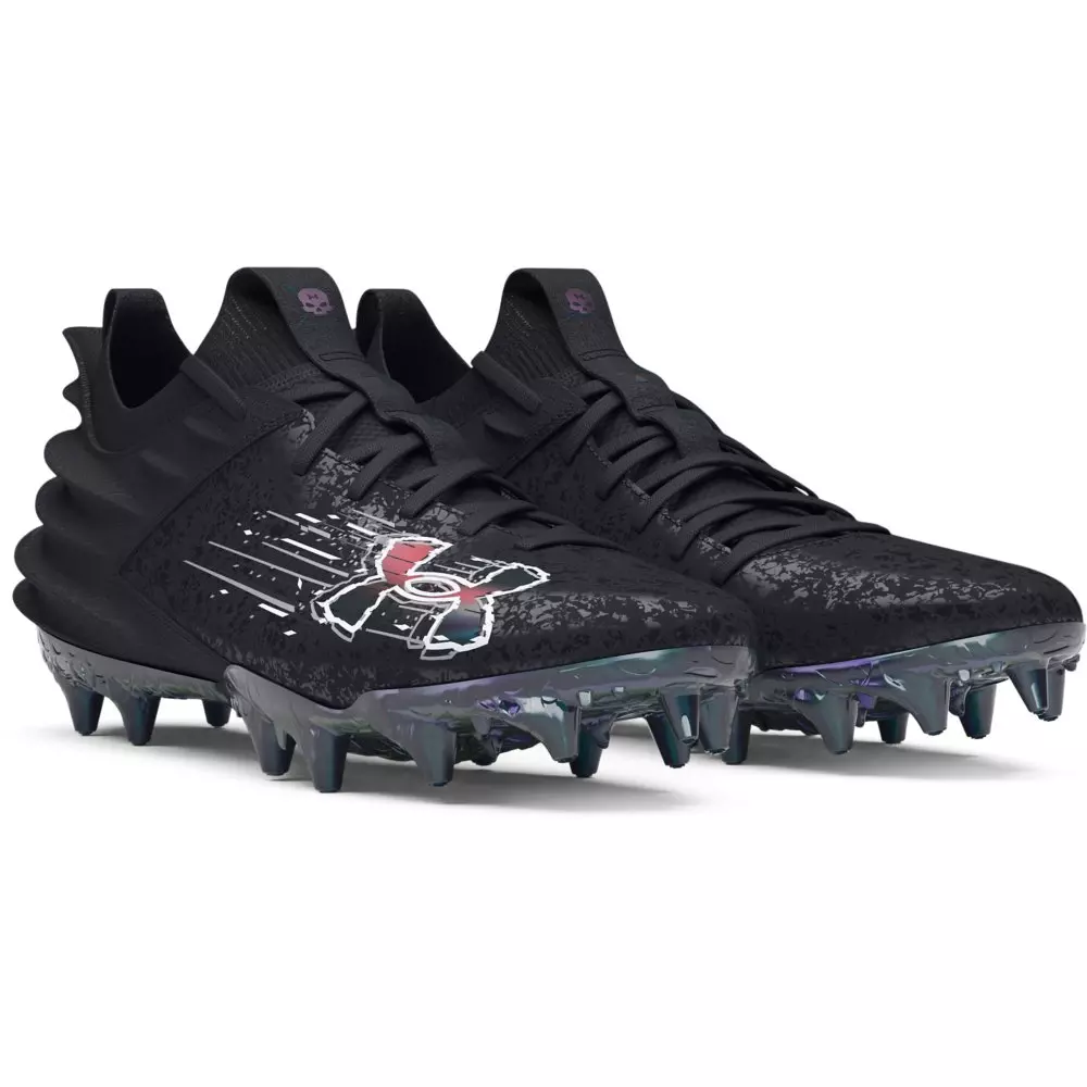 Under Armour Blur Smoke 2.0 MC "Black/Grey" Men's Football Cleat - BLACK/GREY