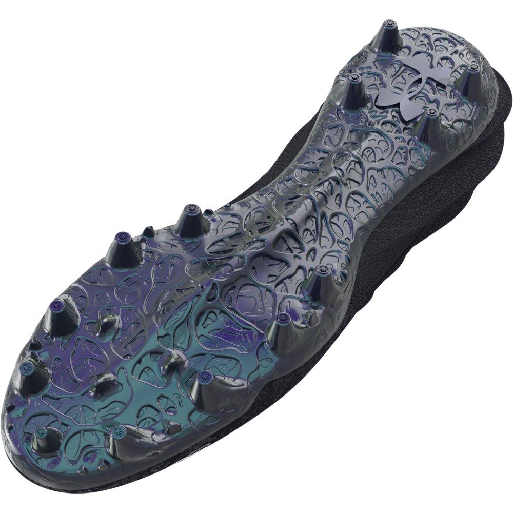 Under Armour Blur Smoke 2.0 MC "Black/Grey" Men's Football Cleat - BLACK/GREY Thumbnail View 5