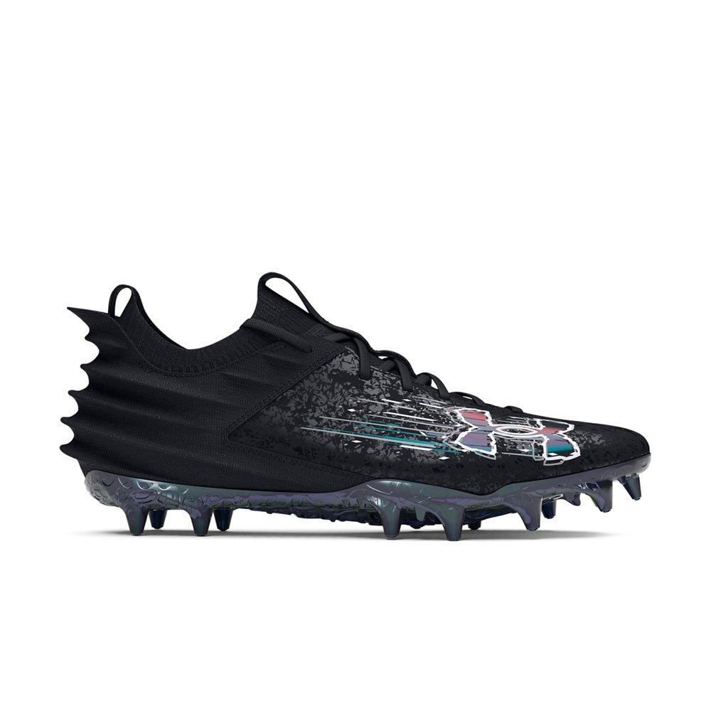 Under Armour Blur Smoke 2.0 MC "Black/Grey" Men's Football Cleat - BLACK/GREY Thumbnail View 1