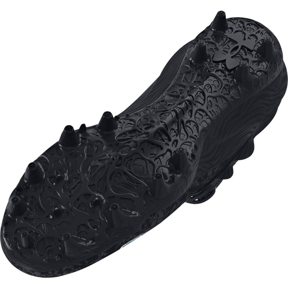 Under Armour Blur Smoke Jr Mid  Grade School Boys' "Black/Grey" Football Cleat