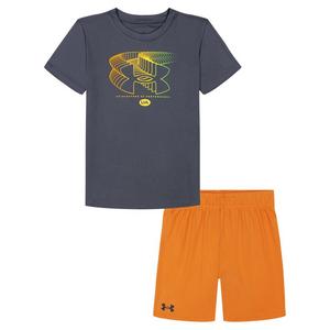 Under Armour Little Boys' Fading Logo Short Set