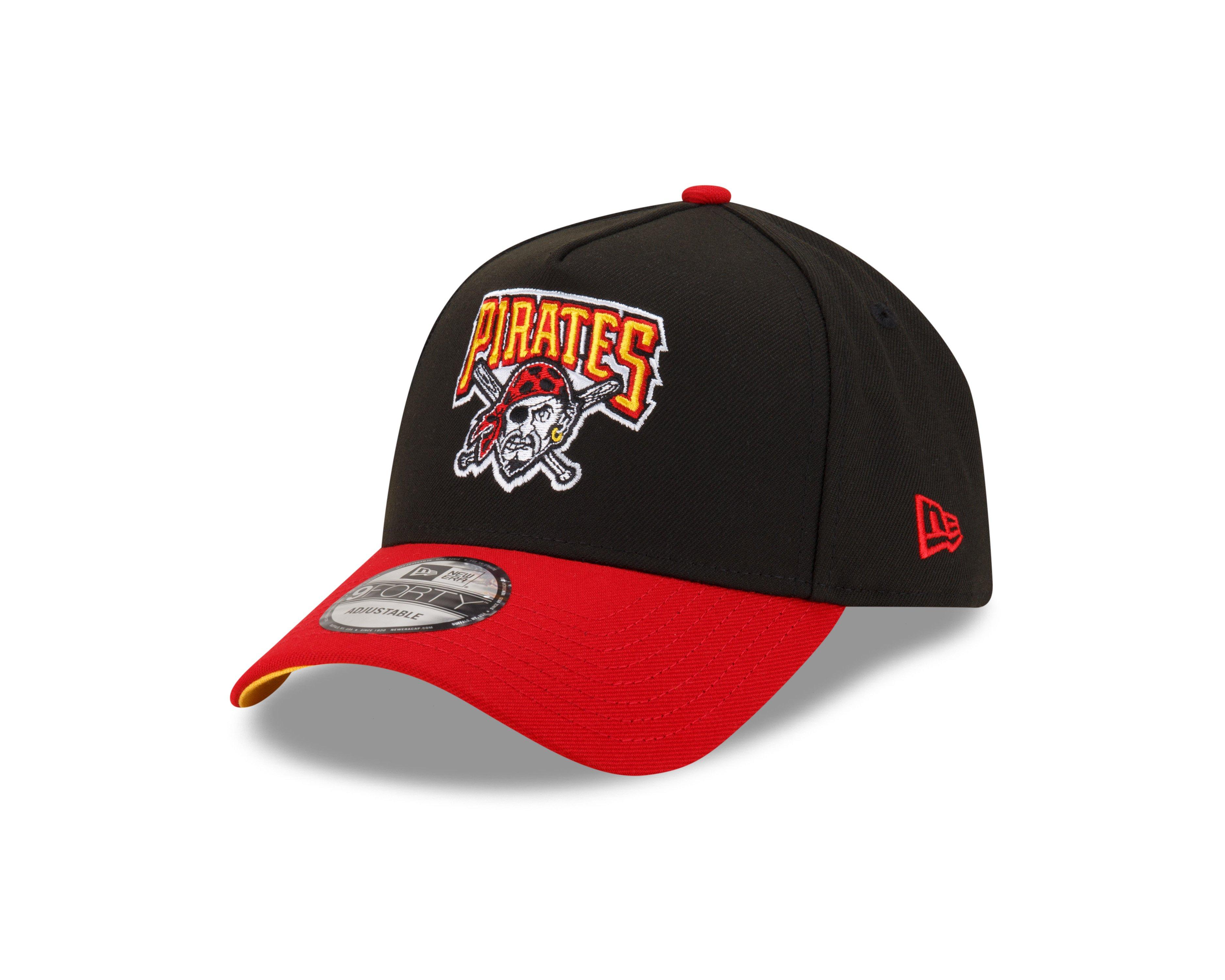 New Era Pittsburgh Pirates 9FORTY A-Frame Snapback-Black/Scarlet - BLACK/SCARLET