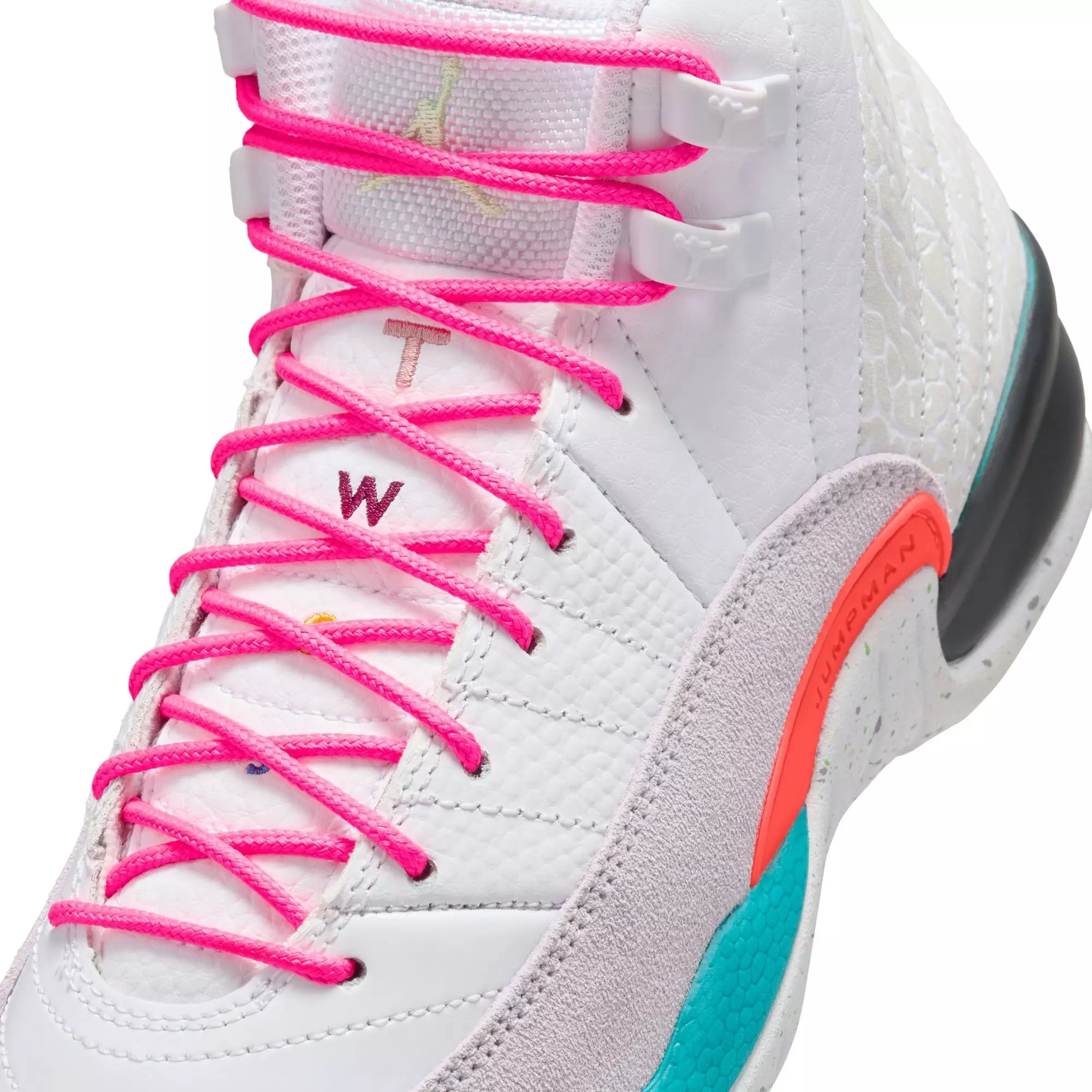 Jordan 12 Retro "Vapor Green" Grade School Kids' Shoe - WHITE/VAPOR GREEN/PHOTON DUST