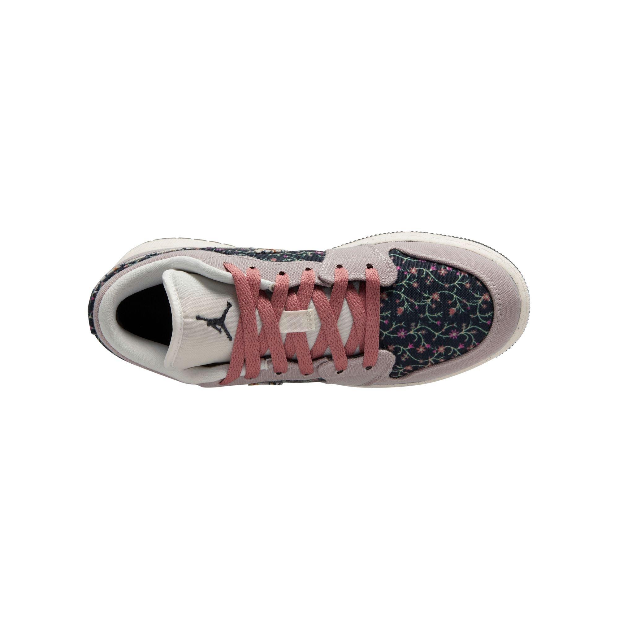 Jordan 1 Low SE Grade School Girls' "Platinum Violet/Sail/Anthracite" Shoe