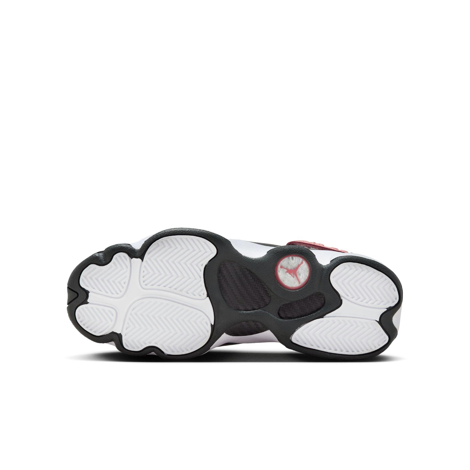 Jordan 6 Rings Grade School Girls' "White/Anthracite/Red Stardust" Shoe