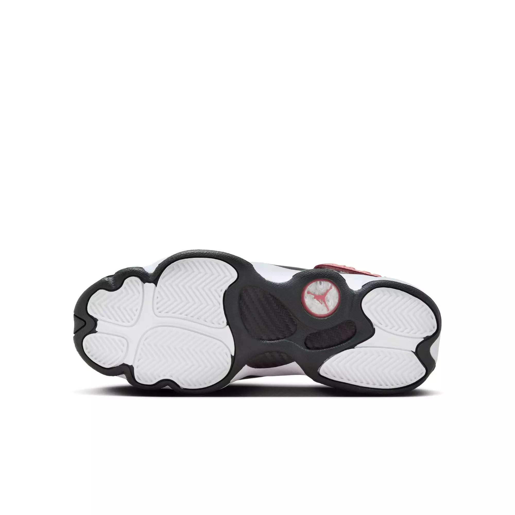 Jordan 6 Rings "White/Anthracite/Red Stardust" Grade School Girls' Shoe - WHITE/RED