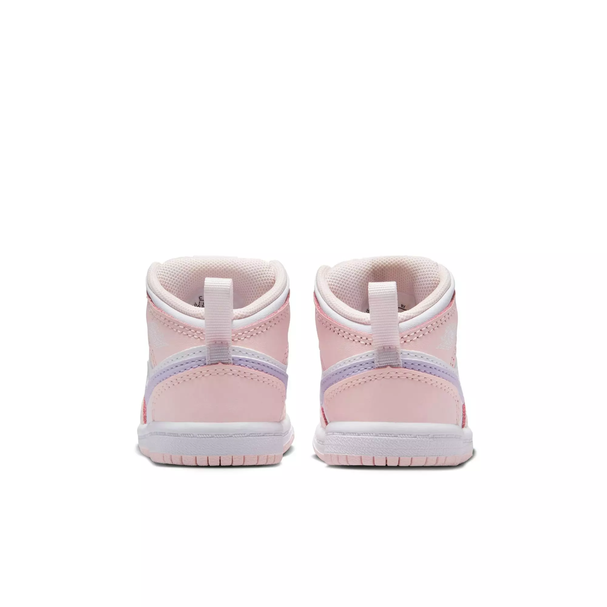 Jordan 1 Mid "Pink Wash/Violet Frost/White" Toddler Girls' Shoe - PINK/PURPLE