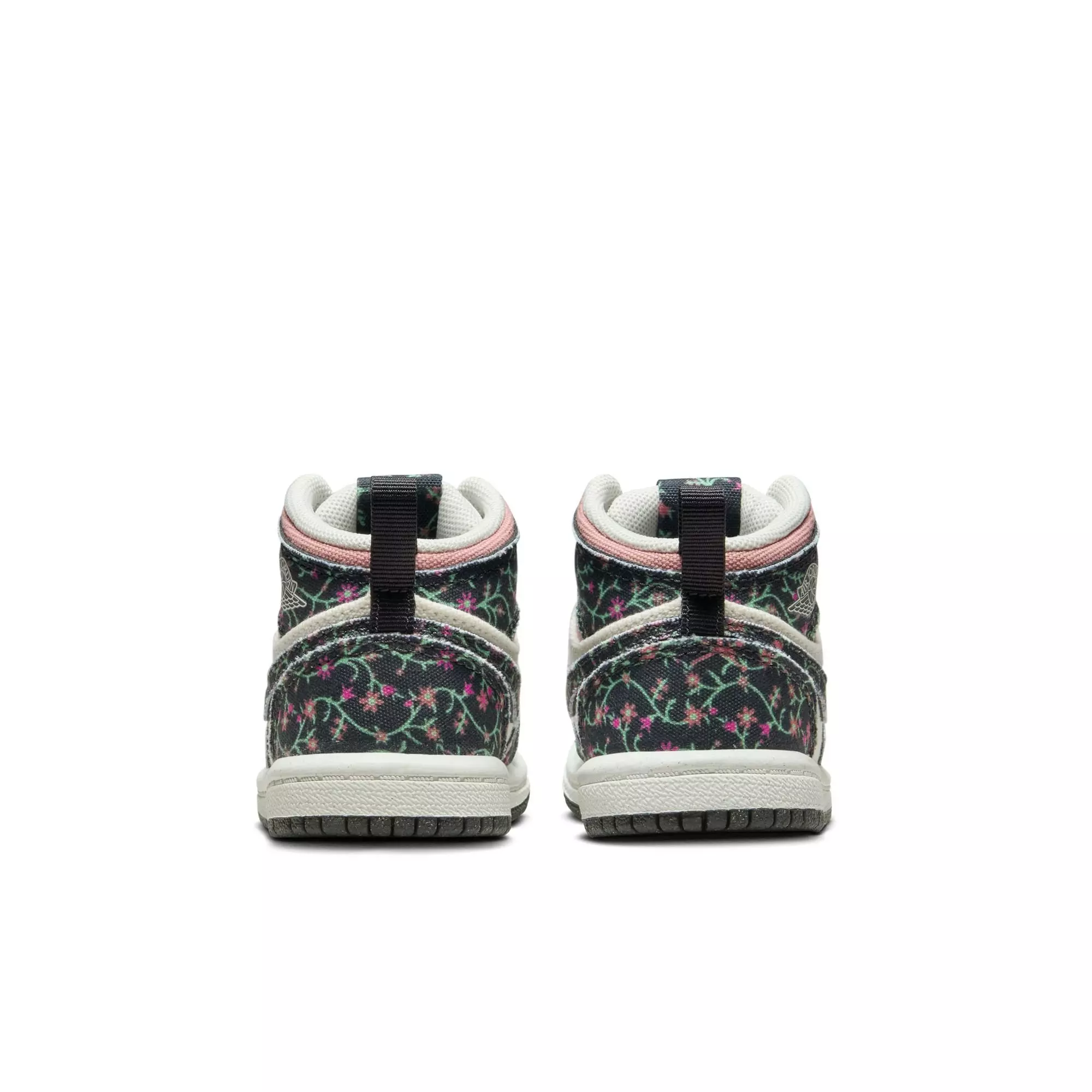 Jordan 1 Mid SE "Anthracite/Sail/Red Stardust" Toddler Girls' Shoe - MULTI-COLOR