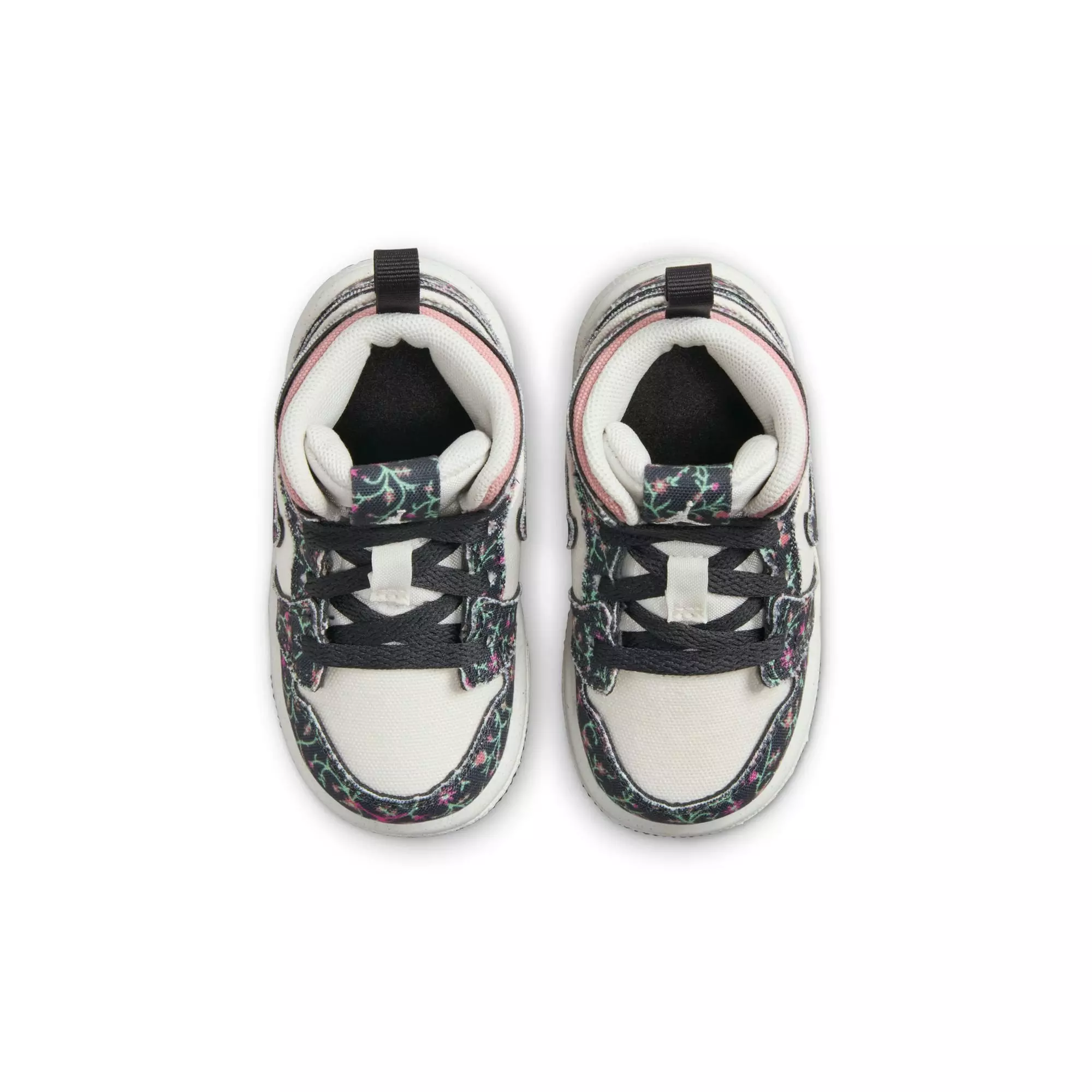 Jordan 1 Mid SE "Anthracite/Sail/Red Stardust" Toddler Girls' Shoe - MULTI-COLOR