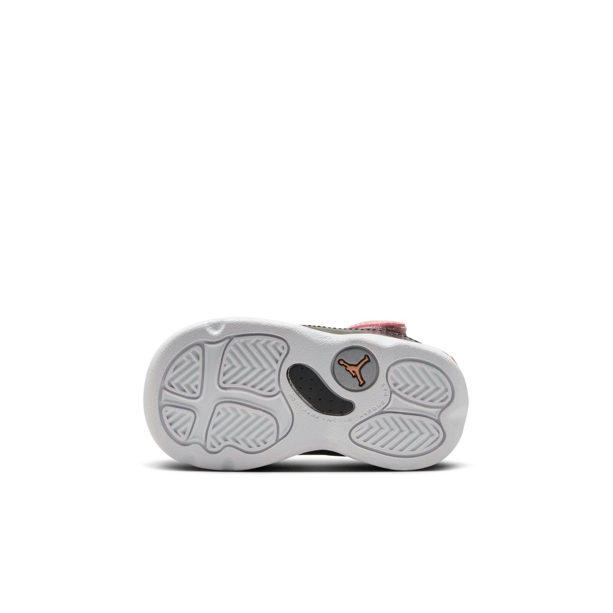 Jordan 6 Rings Toddler Girls' "White/Anthracite/Red Stardust" Shoe