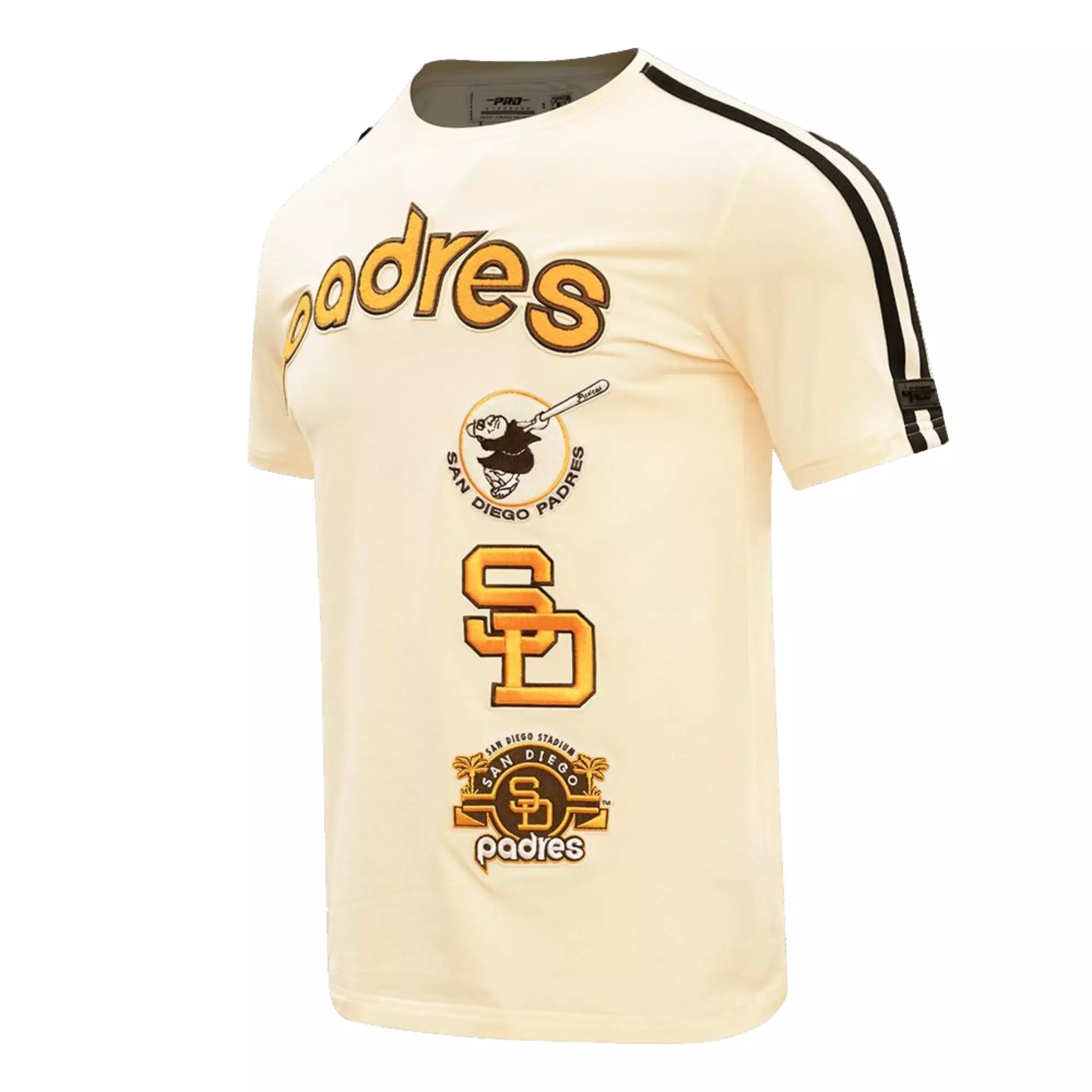 Pro Standard Men's San Diego Padres Retro Classics Short Sleeve Tee - OFF-WHITE