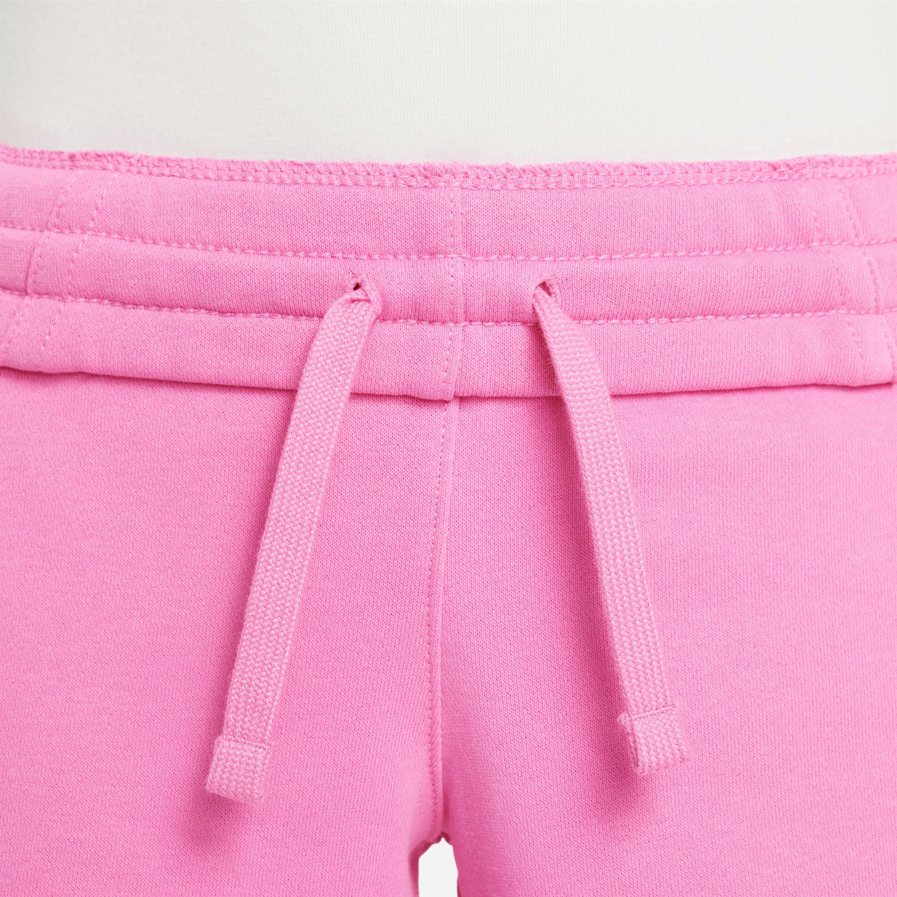 Nike Sportswear Club Fleece 5" French Terry Big Girls' Pink Shorts