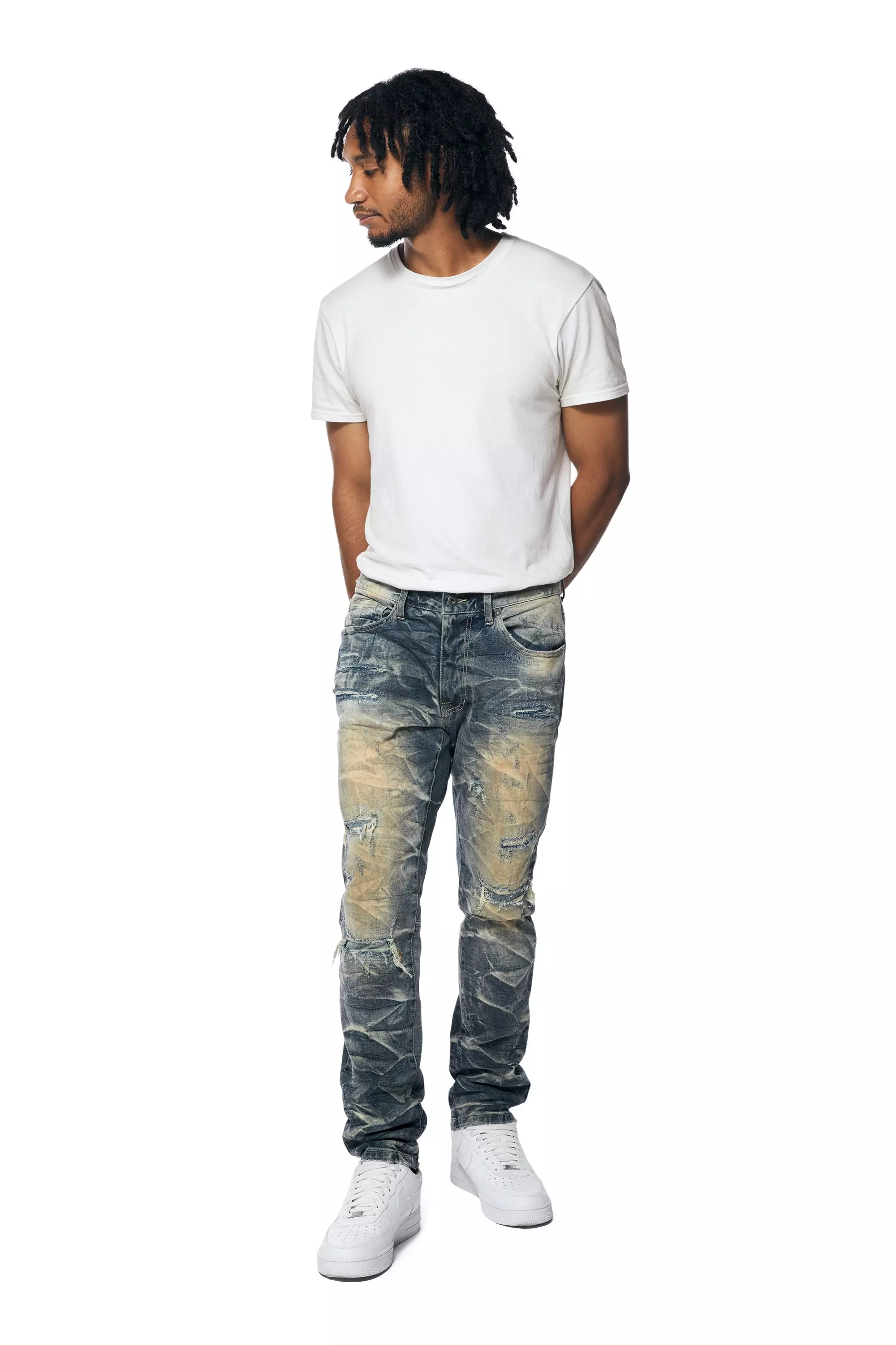 Smoke Rise Men's Northport Slim Fit Denim Jeans - Blue - BLUE