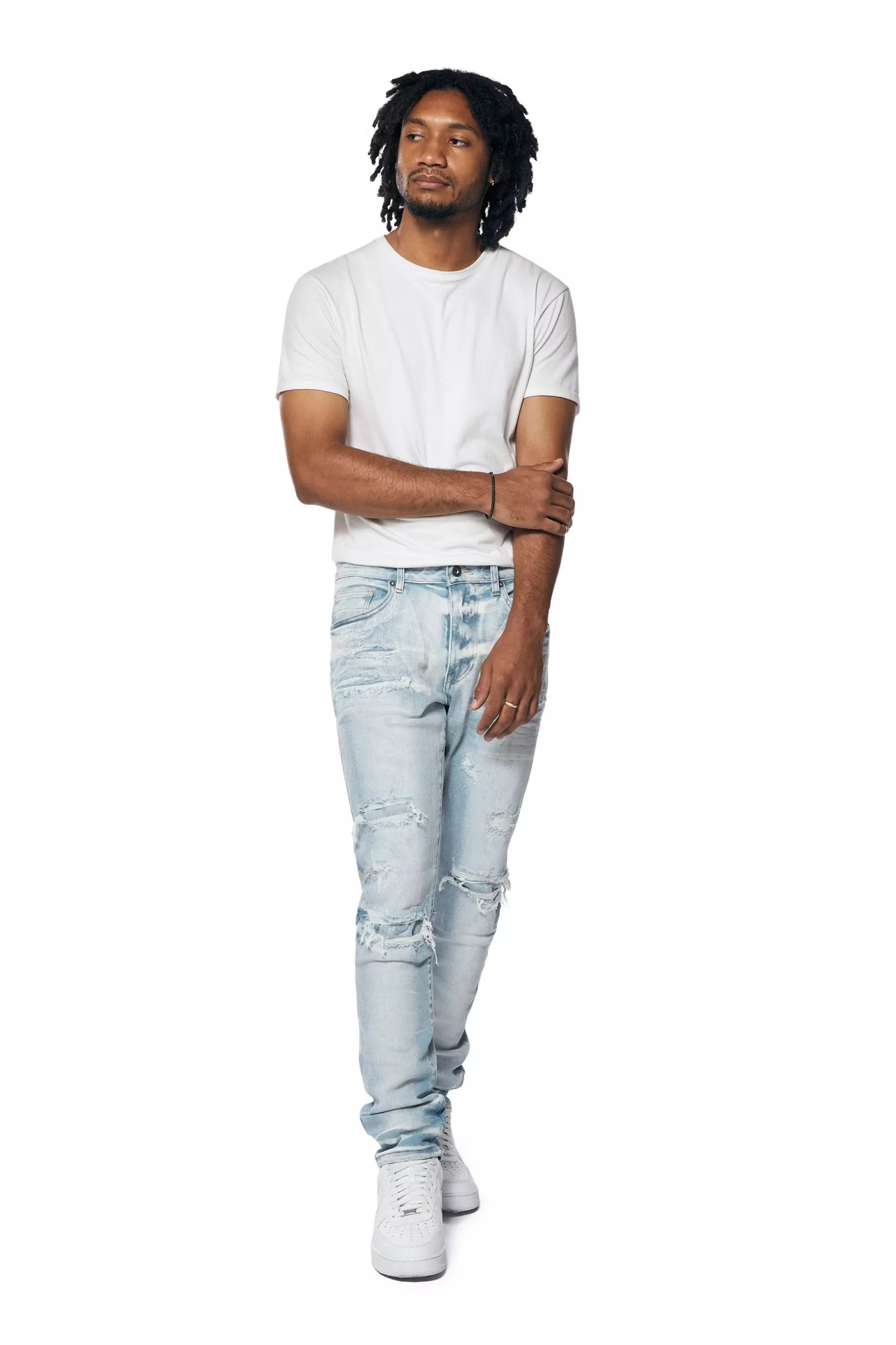 Smoke Rise Men's Santorini Slim Fit Denim Jeans - Blue - BLUE