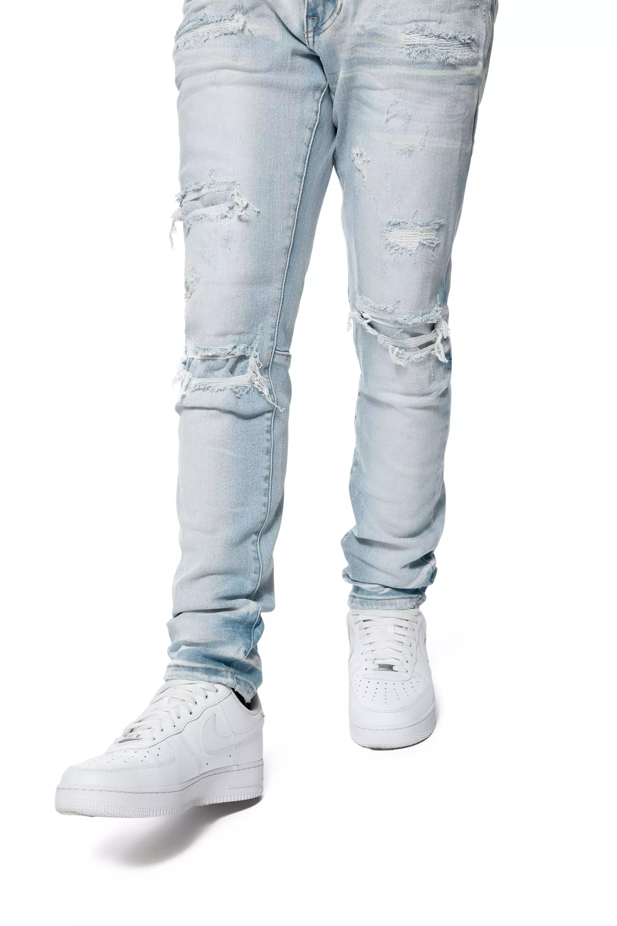 Smoke Rise Men's Santorini Slim Fit Denim Jeans - Blue - BLUE
