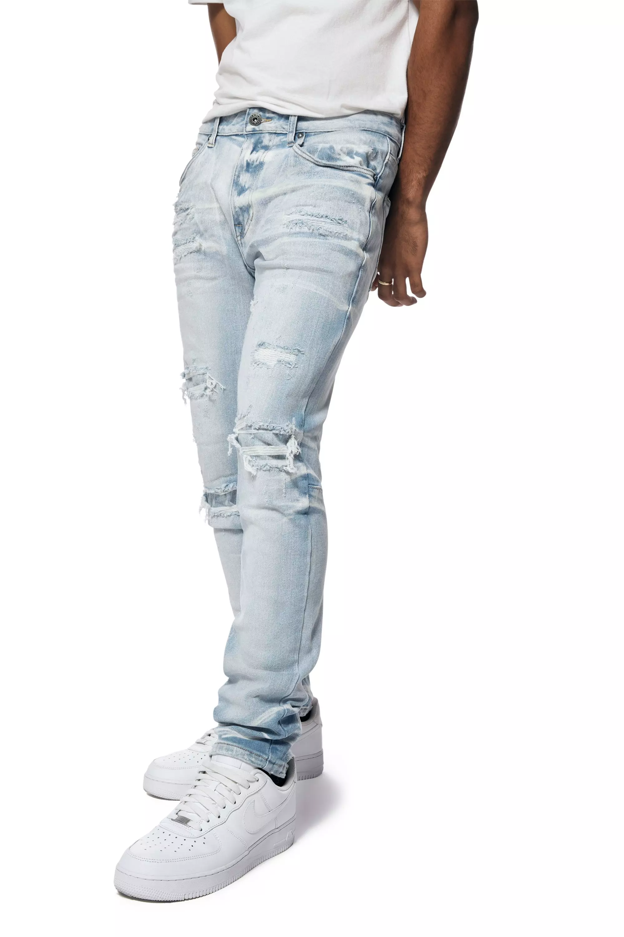 Smoke Rise Men's Santorini Slim Fit Denim Jeans - Blue - BLUE