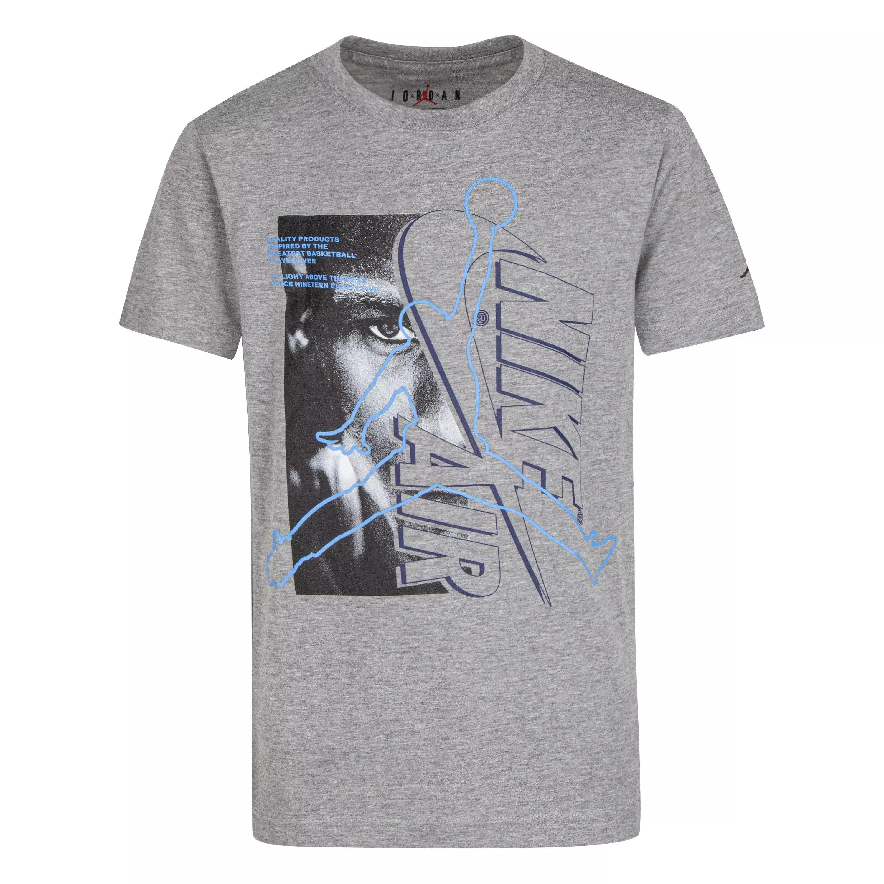 Jordan Big Boys' Instinct Tee - Grey - GREY