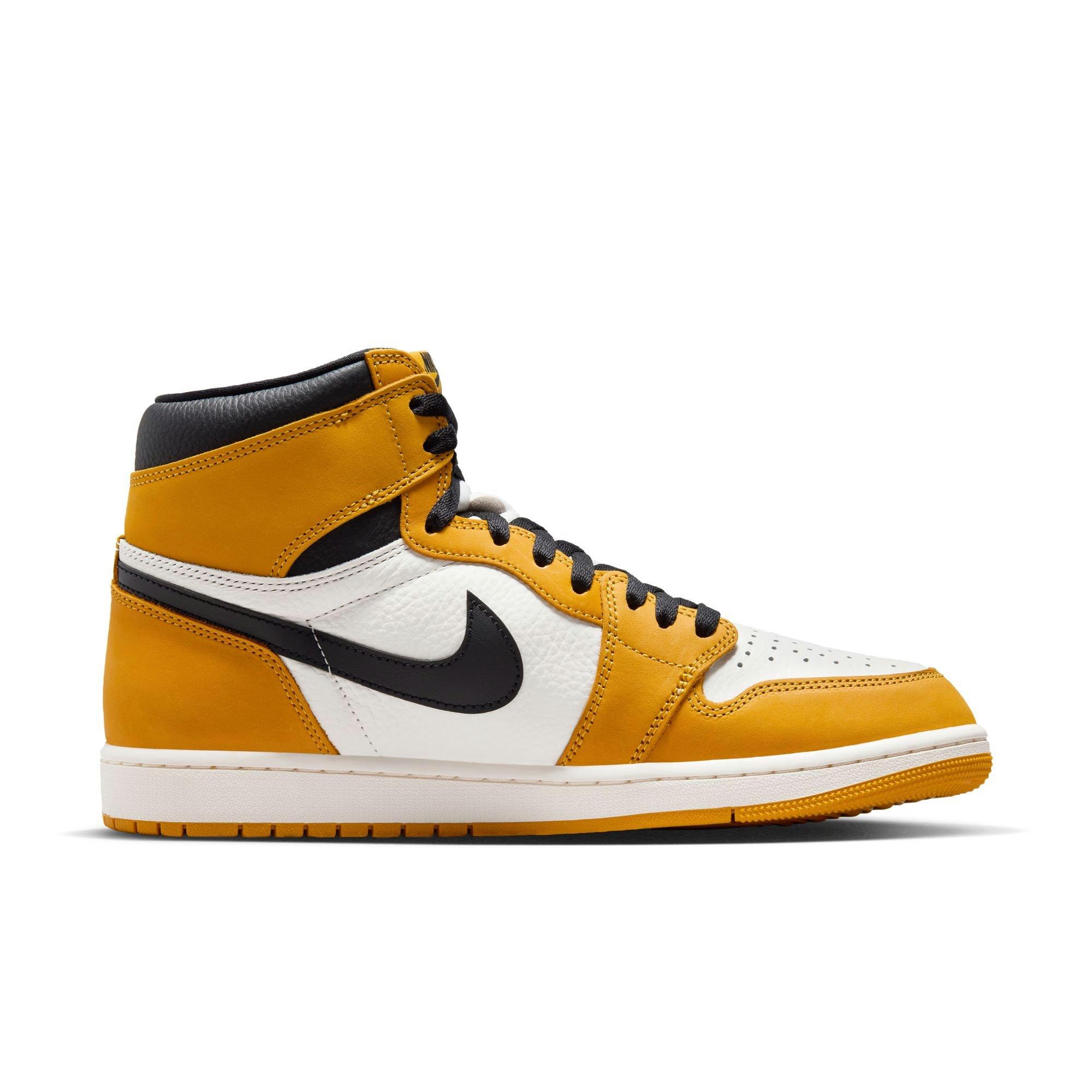 hibbett sports yellow and black jordans