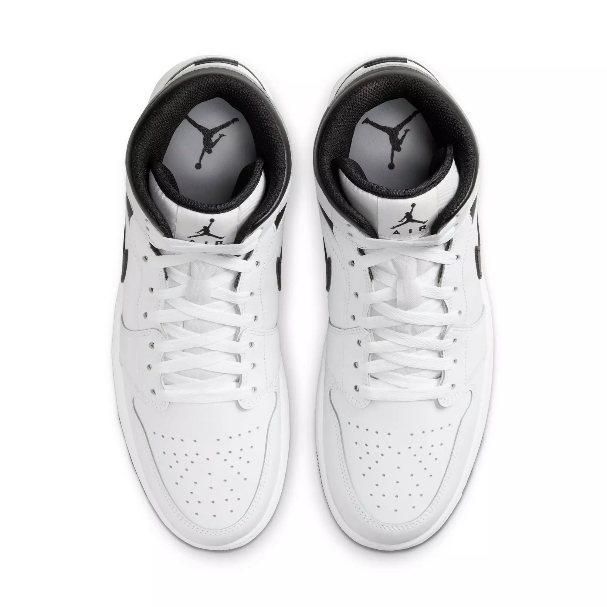 Jordan 1 Mid "White/Black" Men's Shoe - WHITE/BLACK