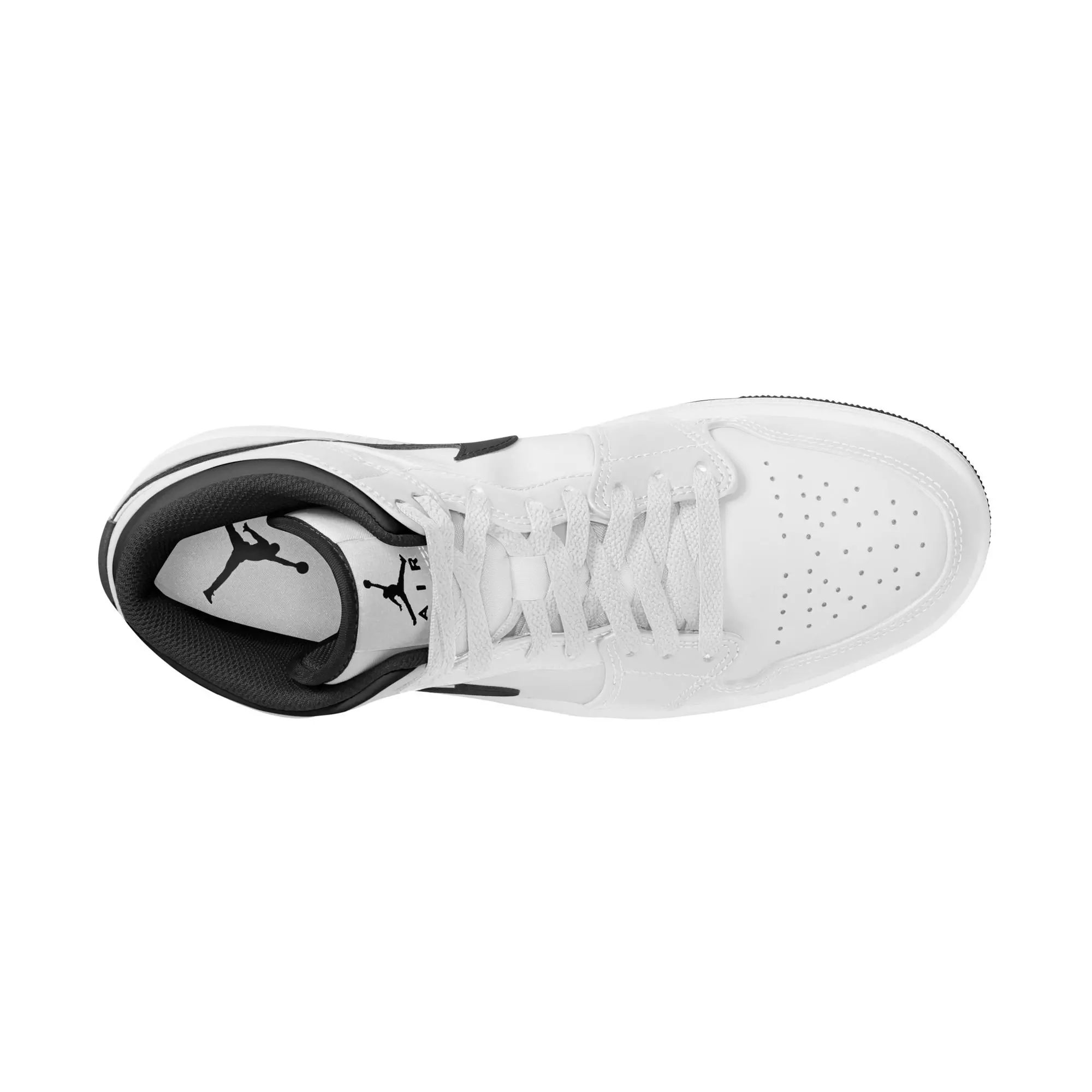 Jordan 1 Mid "White/Black" Men's Shoe - WHITE/BLACK