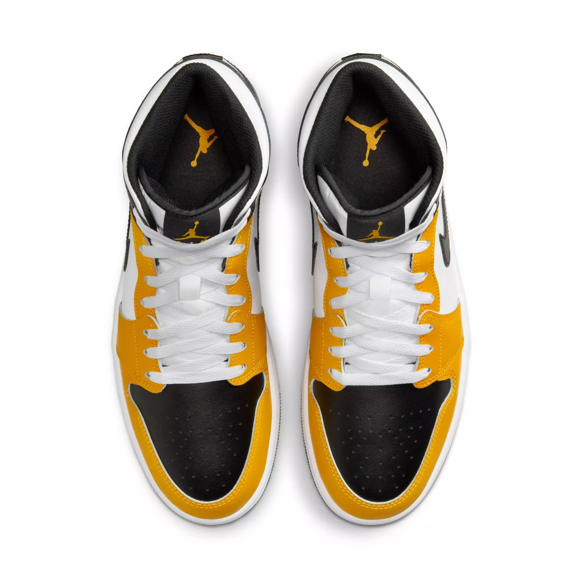 Jordan 1 Mid "Yellow Ochre/Black/White" Men's Shoe - YELLOW/BLACK
