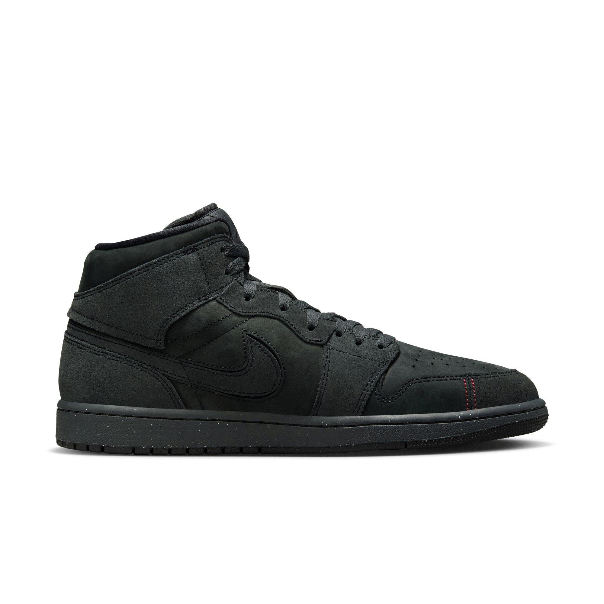 Jordan 1 Mid SE Craft Dk Smoke Grey/Black/Varsity Red Men's Shoe -  Hibbett