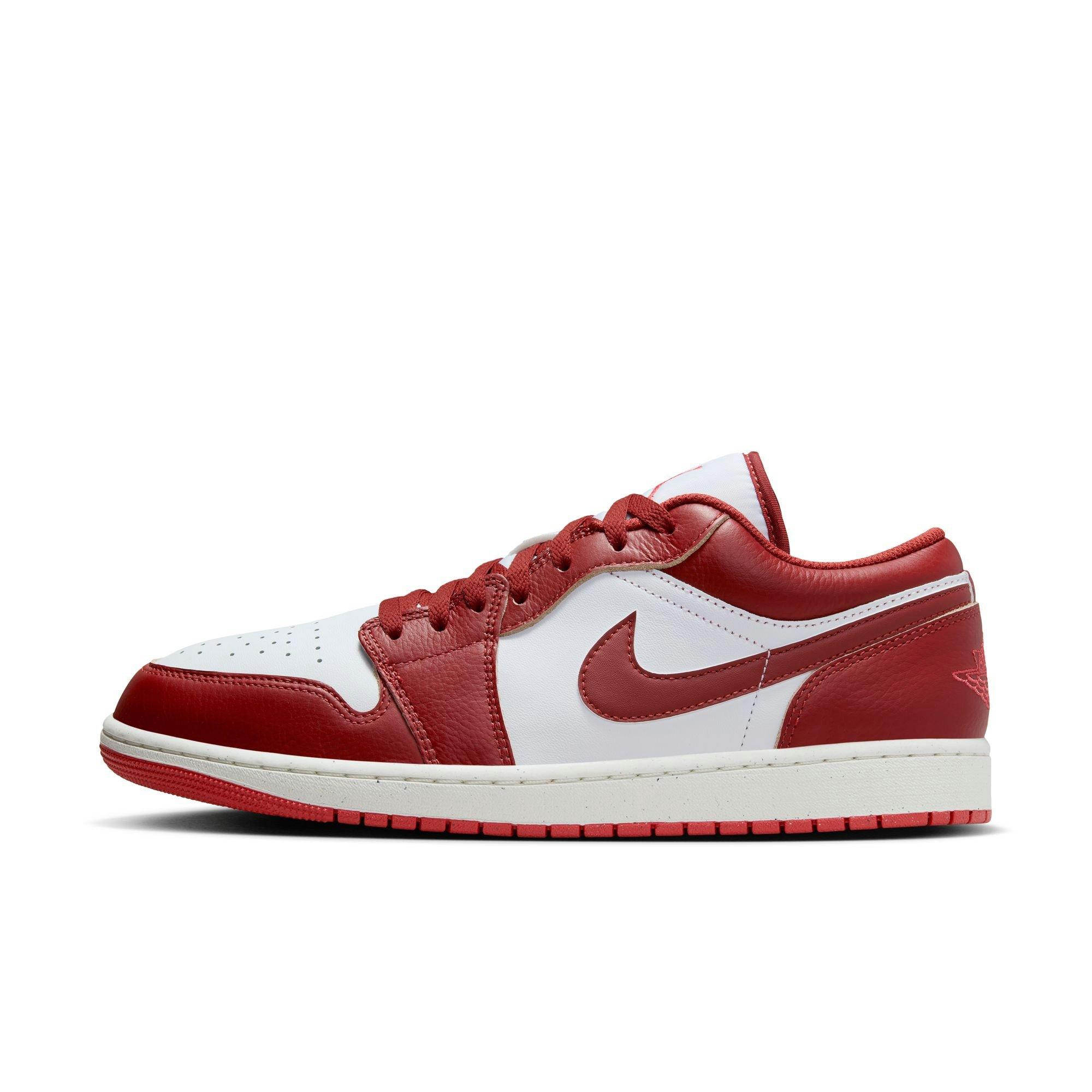 Jordan 1 Low SE Men's White/Dune Red/Lobster/Sail Shoe