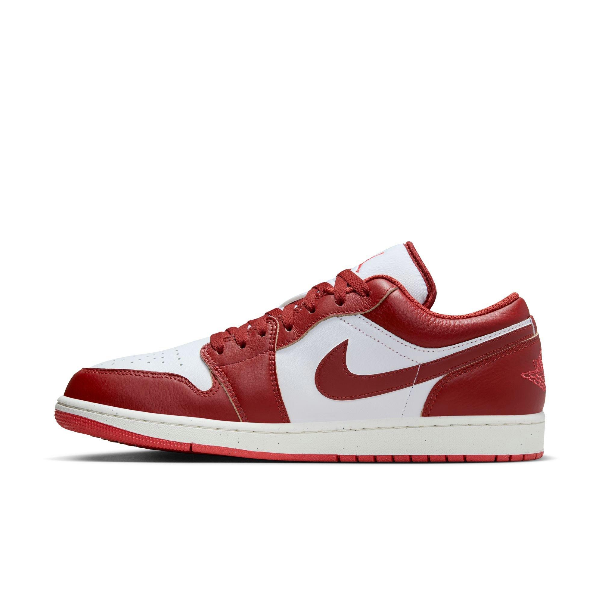 Jordan 1 Low SE Men's White/Dune Red/Lobster/Sail Shoe