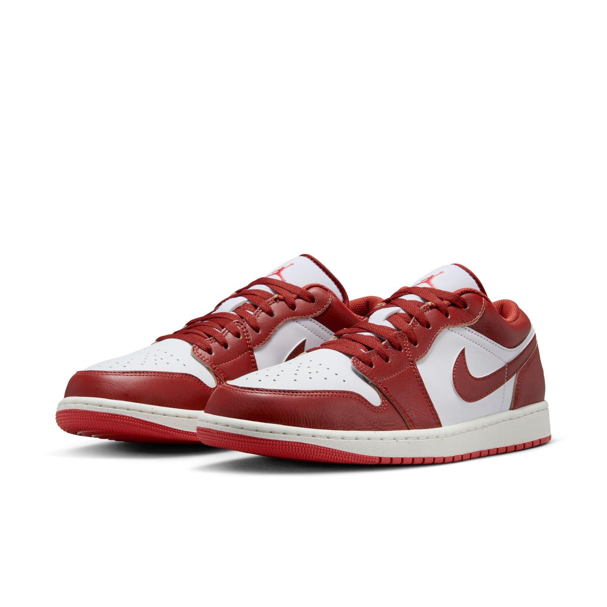 Jordan 1 Low SE Men's White/Dune Red/Lobster/Sail Shoe