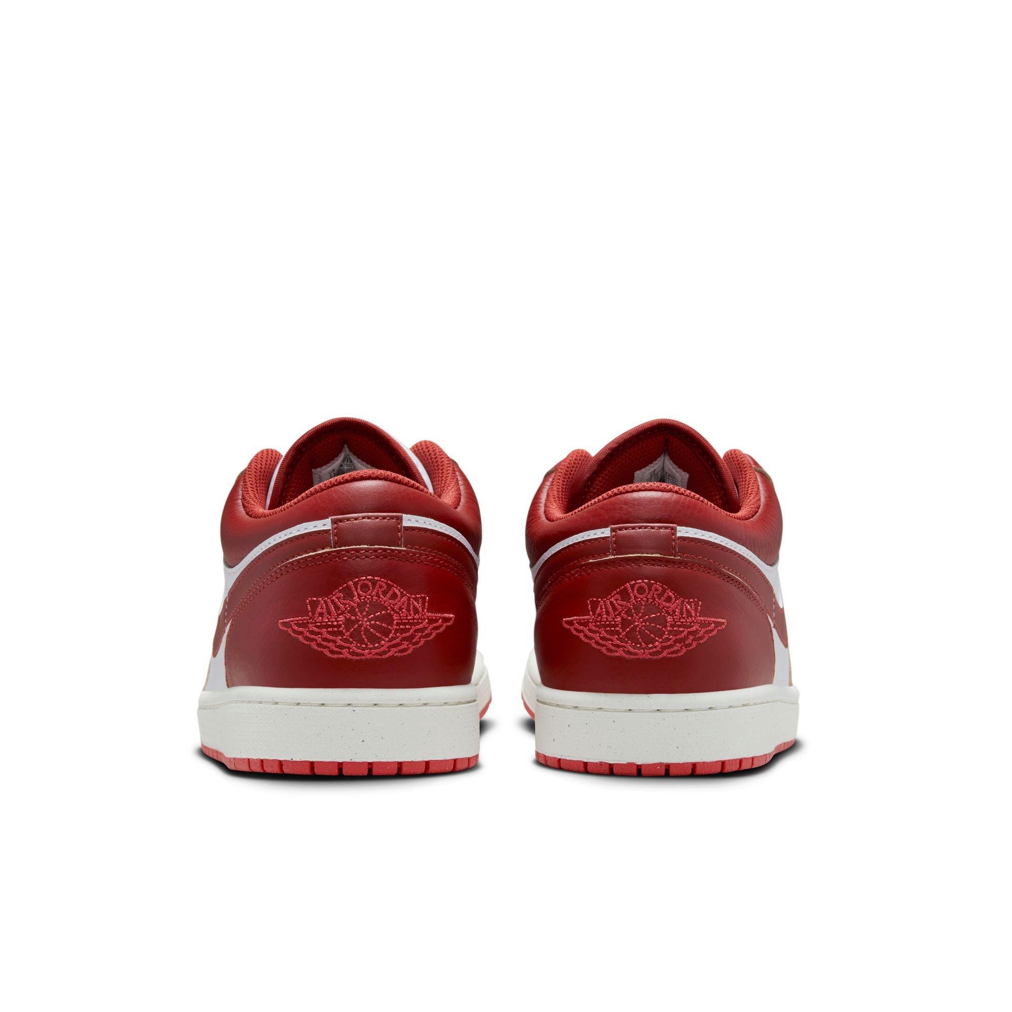 Jordan 1 Low SE Men's White/Dune Red/Lobster/Sail Shoe