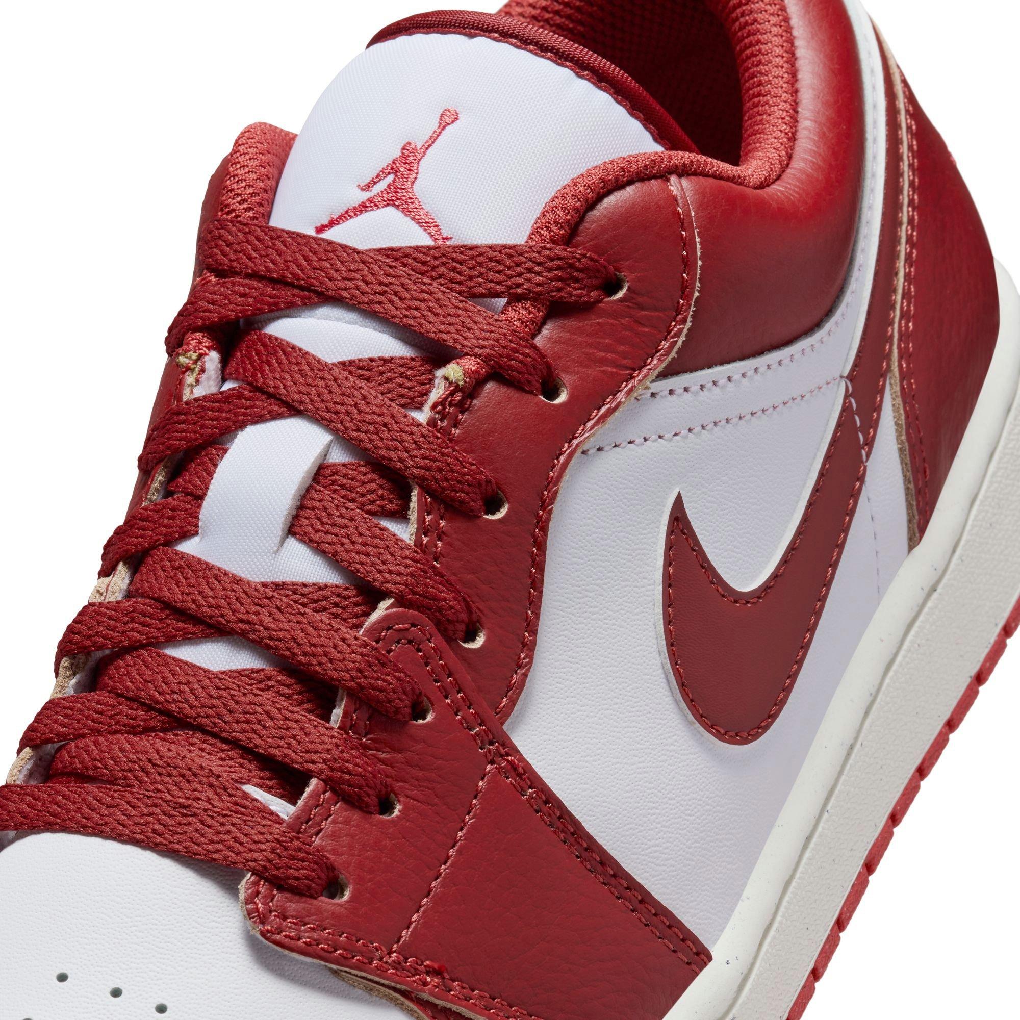 Jordan 1 Low SE Men's White/Dune Red/Lobster/Sail Shoe