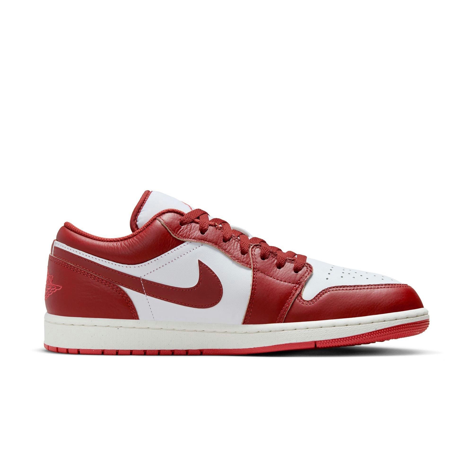 Jordan 1 Low SE Men's White/Dune Red/Lobster/Sail Shoe