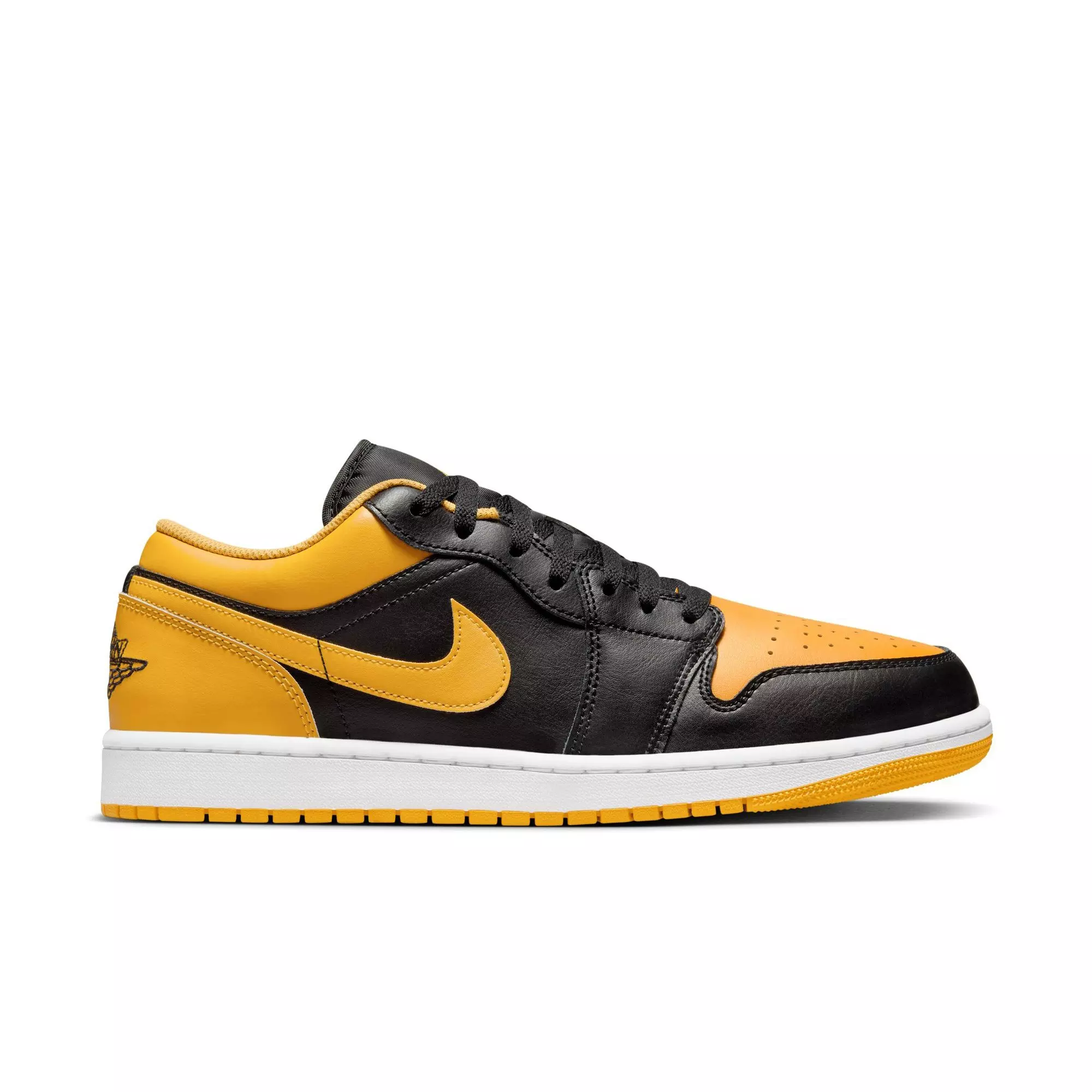 Jordan 1 Low "Black/Yellow Ochre/White" Men's Shoe - YELLOW/BLACK